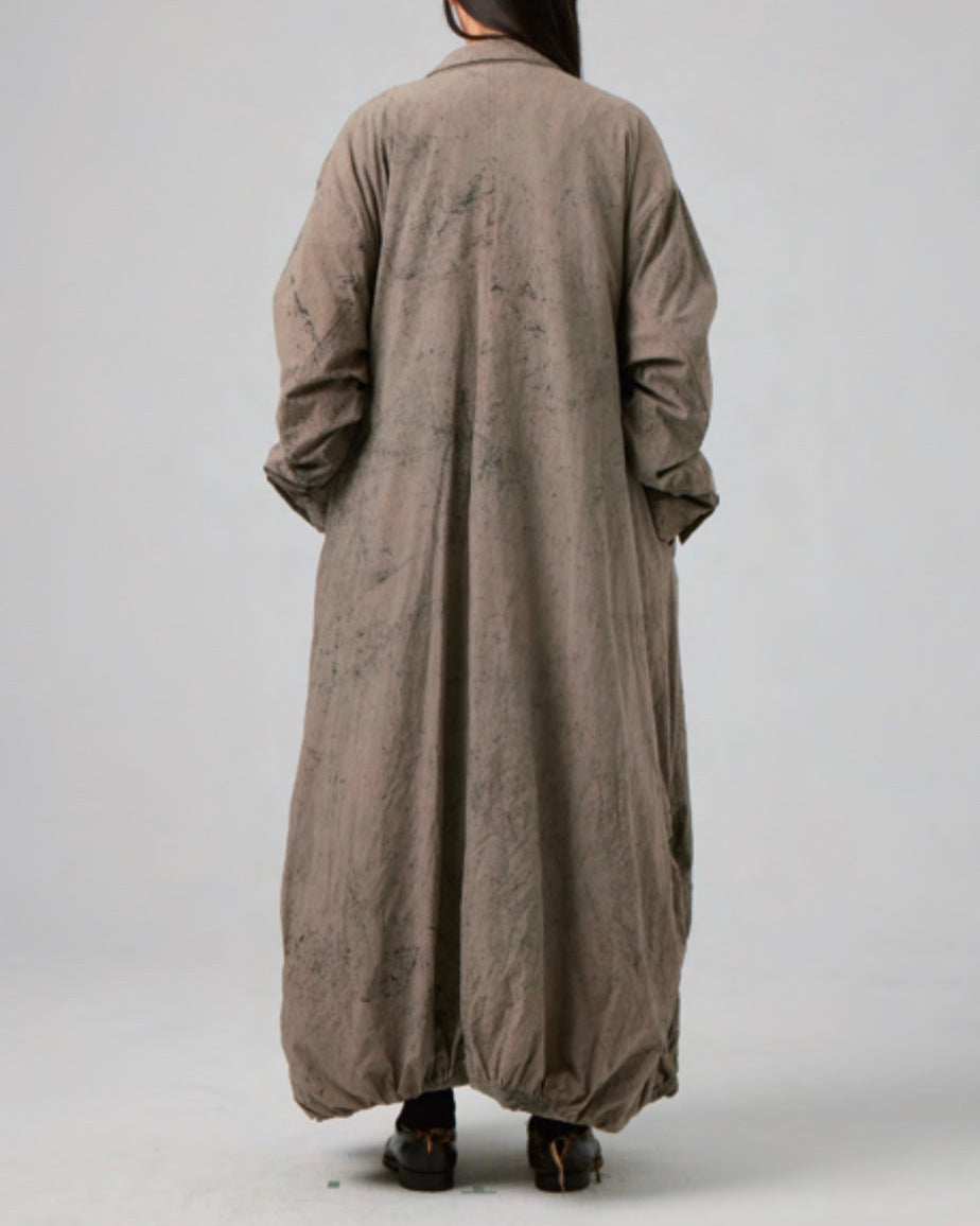 Hand Dyed Wrinkle Coat