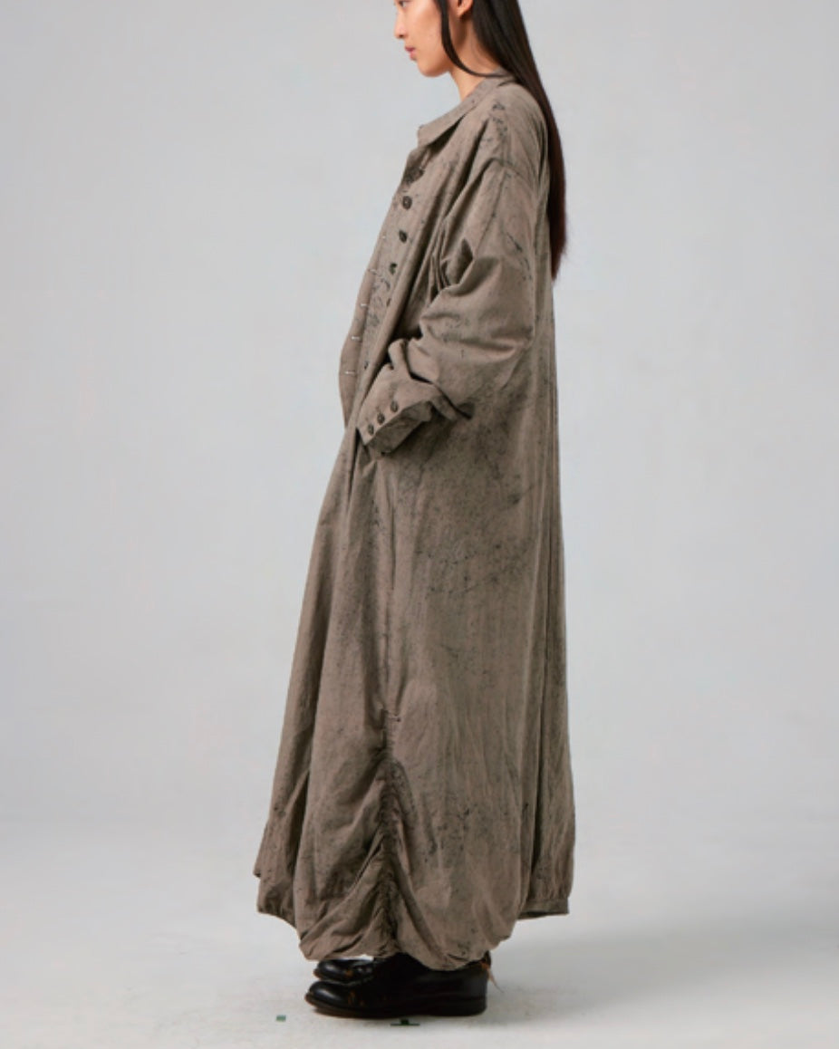 Hand Dyed Wrinkle Coat