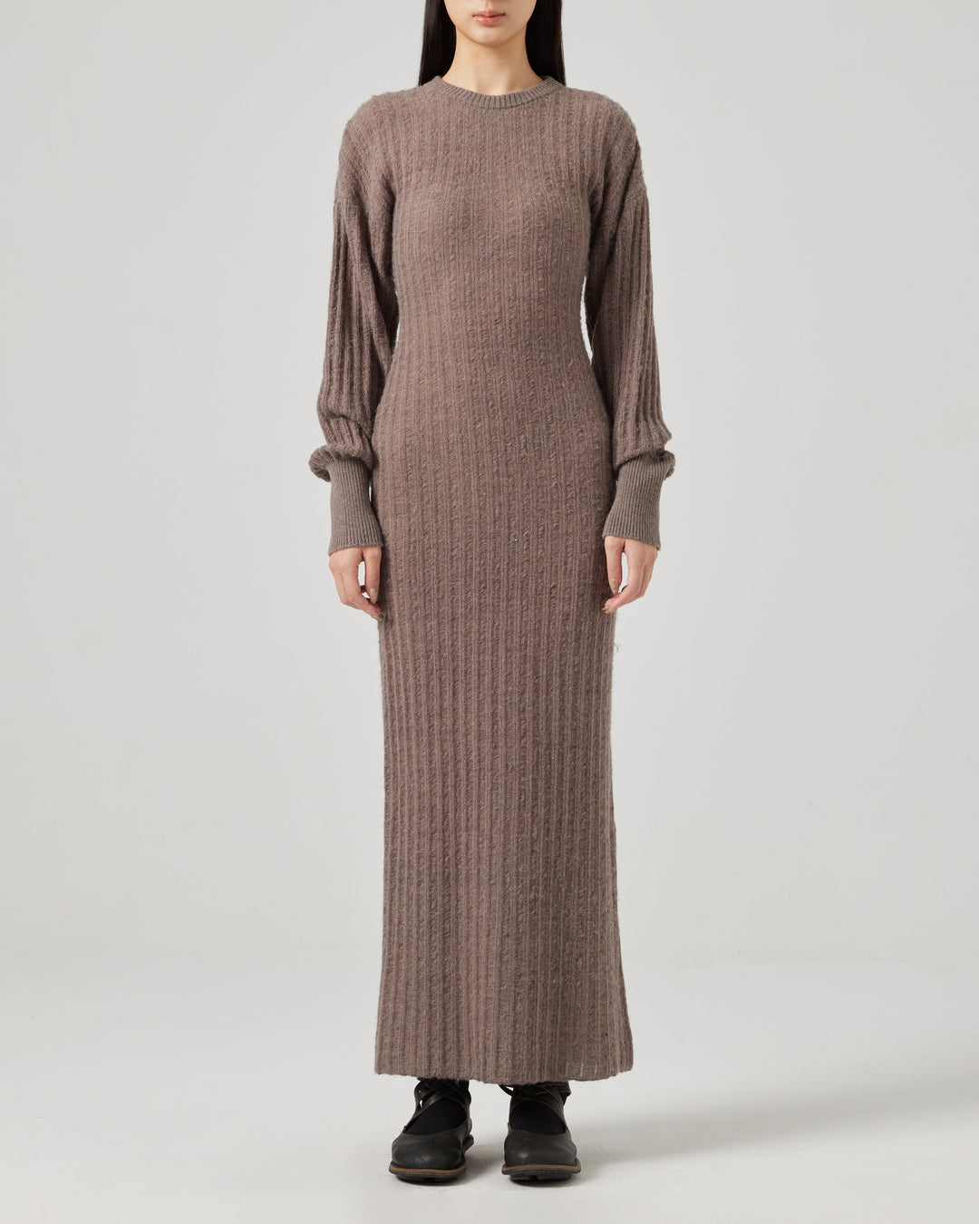 Woolen Knitted Stripe Dress