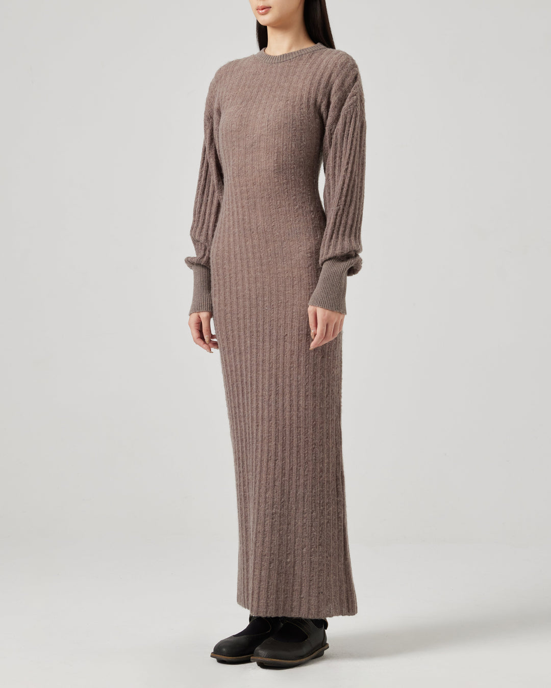 Woolen Knitted Stripe Dress