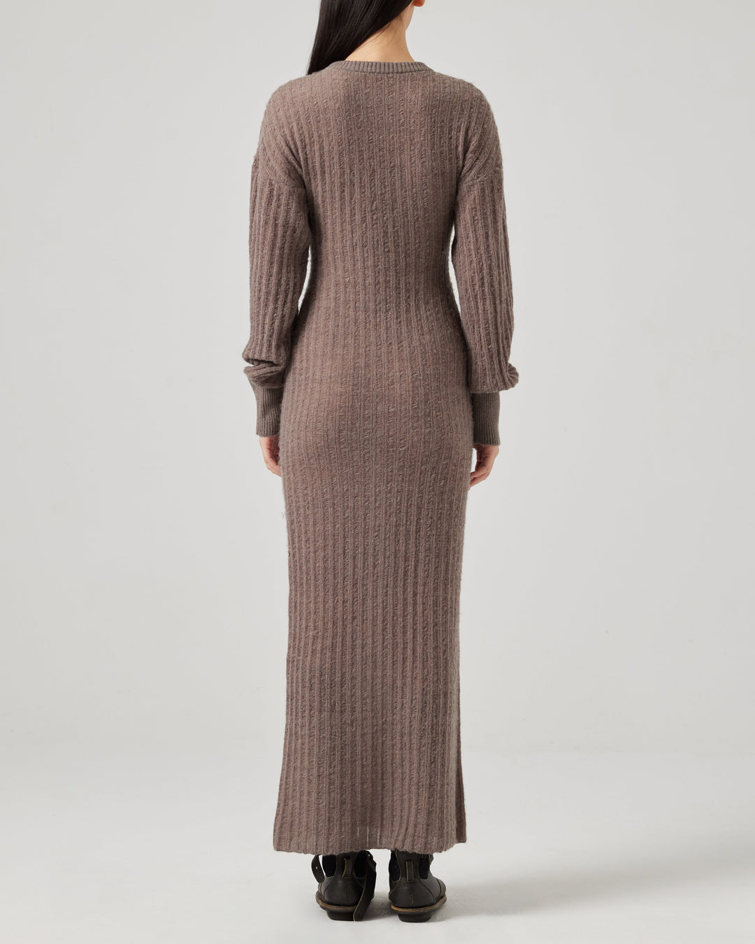 Woolen Knitted Stripe Dress