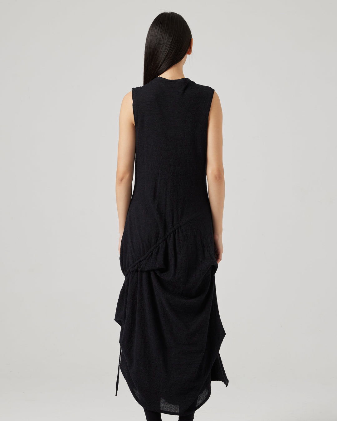 Strapping Stripe Wool Dress