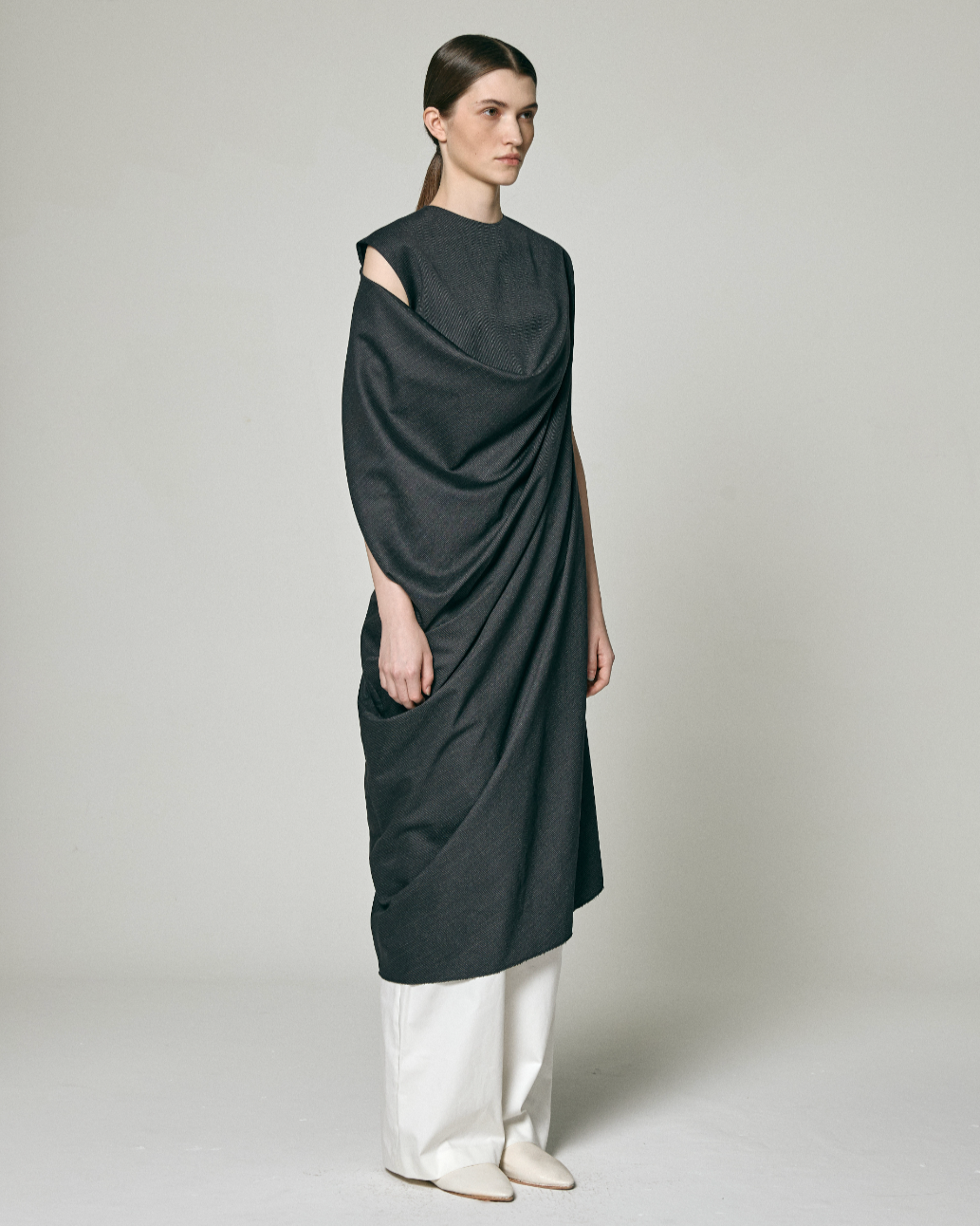 ASYMMETRIC WRAP SLEEVE ONEPIECE