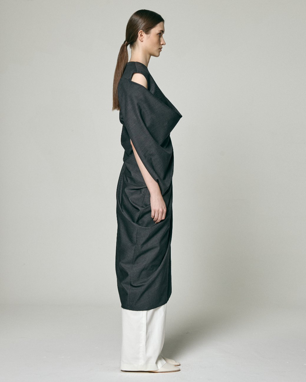 ASYMMETRIC WRAP SLEEVE ONEPIECE