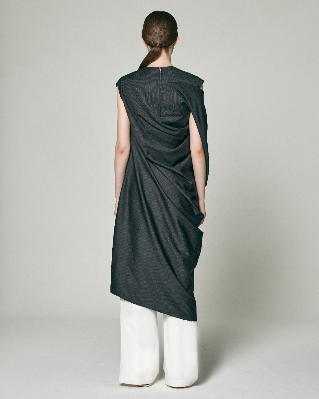 ASYMMETRIC WRAP SLEEVE ONEPIECE