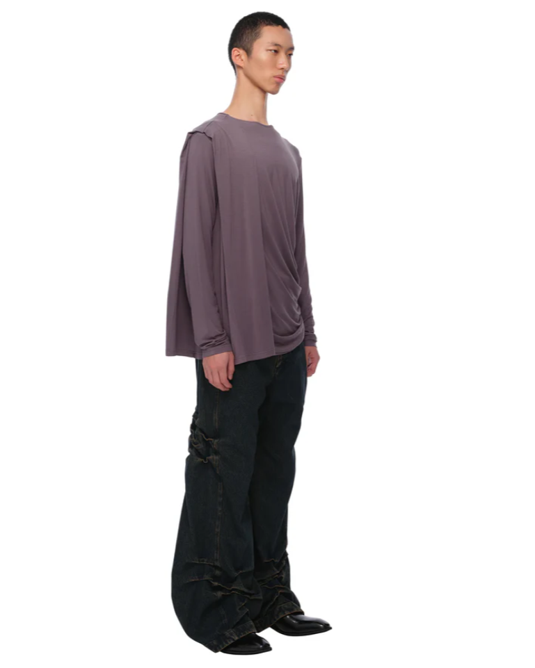 LAYERED ROBE TEE