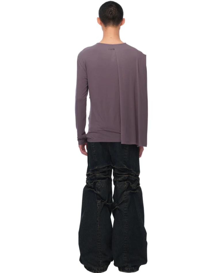 LAYERED ROBE TEE
