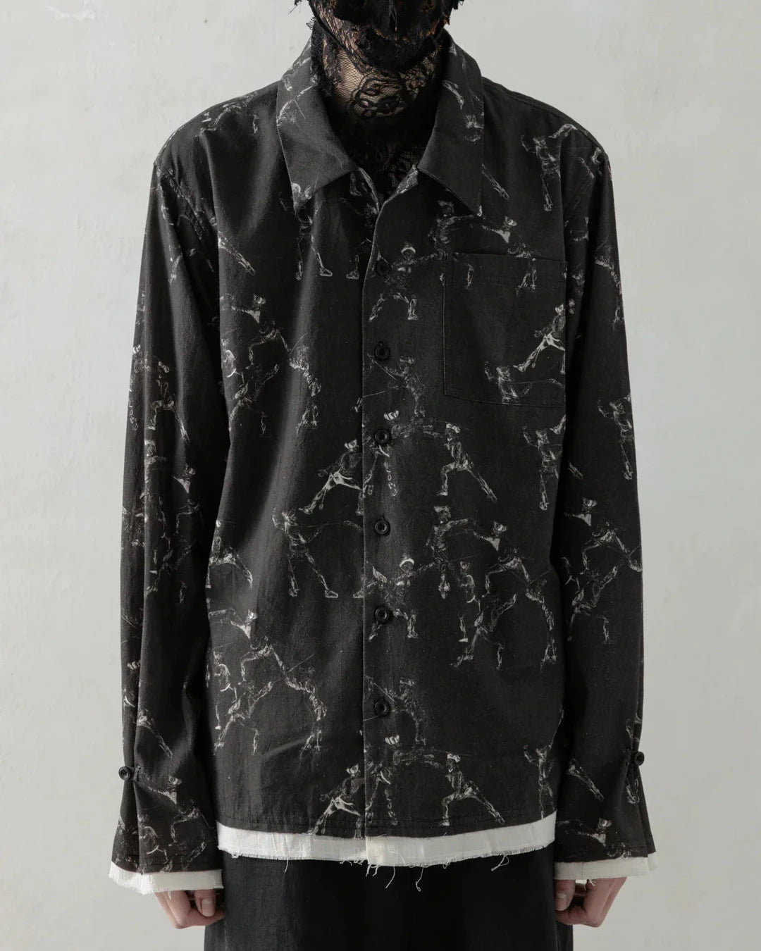 25SS|Seasonal Print LS (Black)