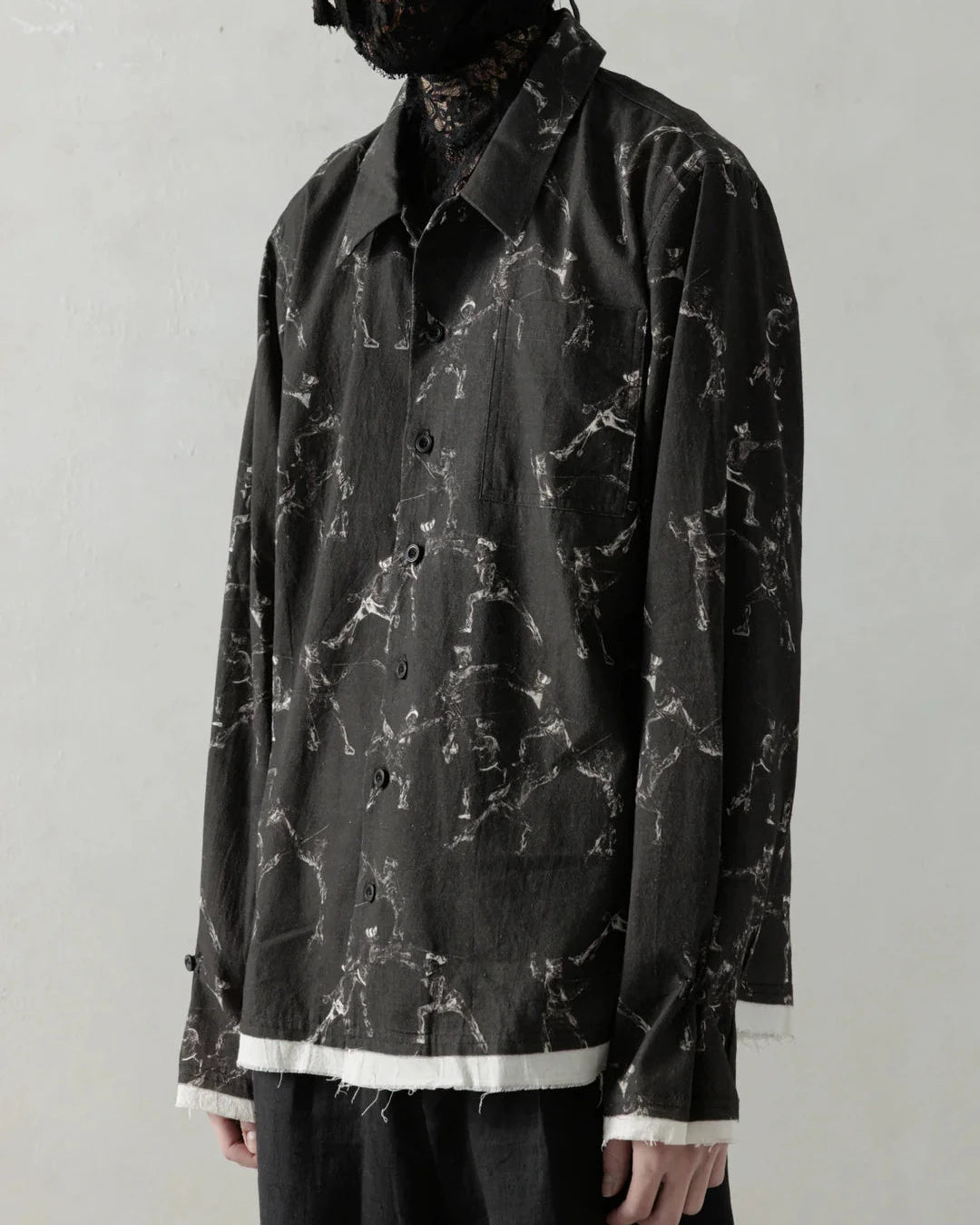 25SS|Seasonal Print LS (Black)