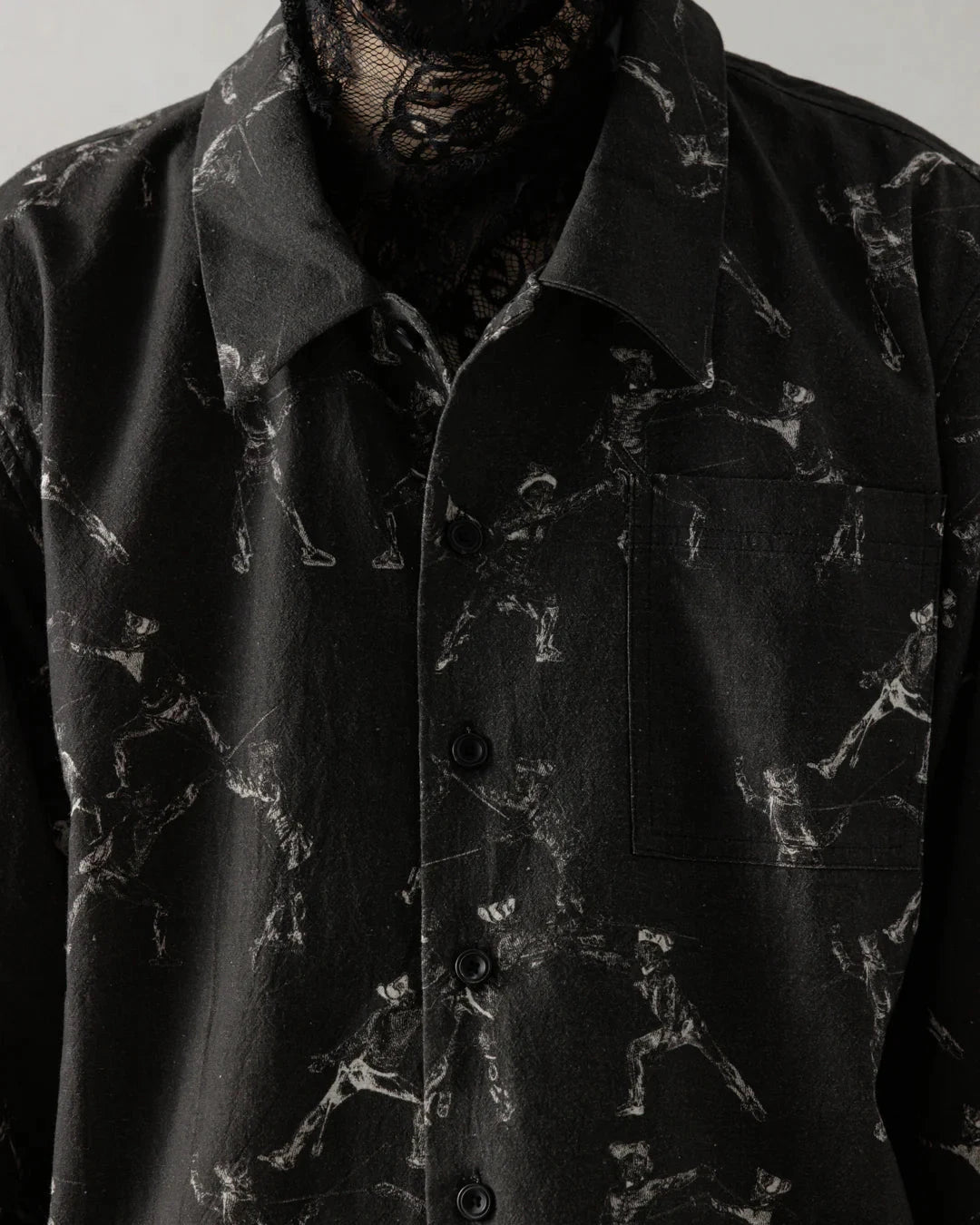 25SS|Seasonal Print LS (Black)