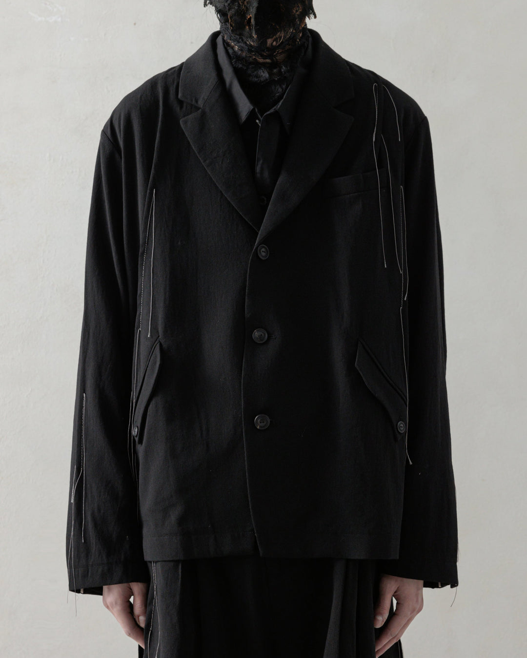 25SS GATHERED BLAZER