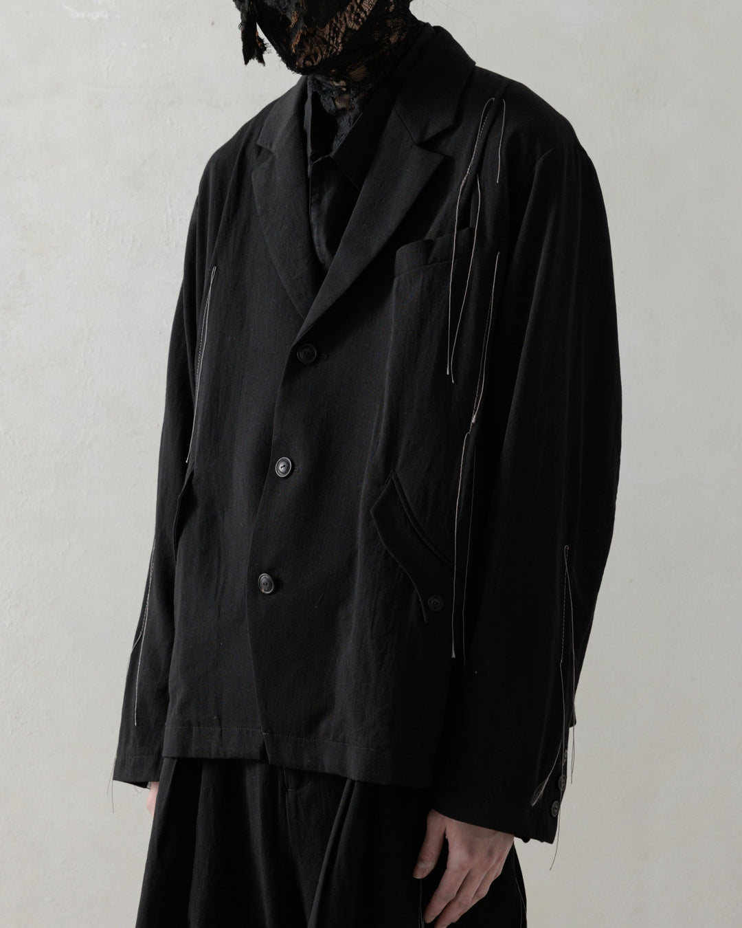 25SS GATHERED BLAZER