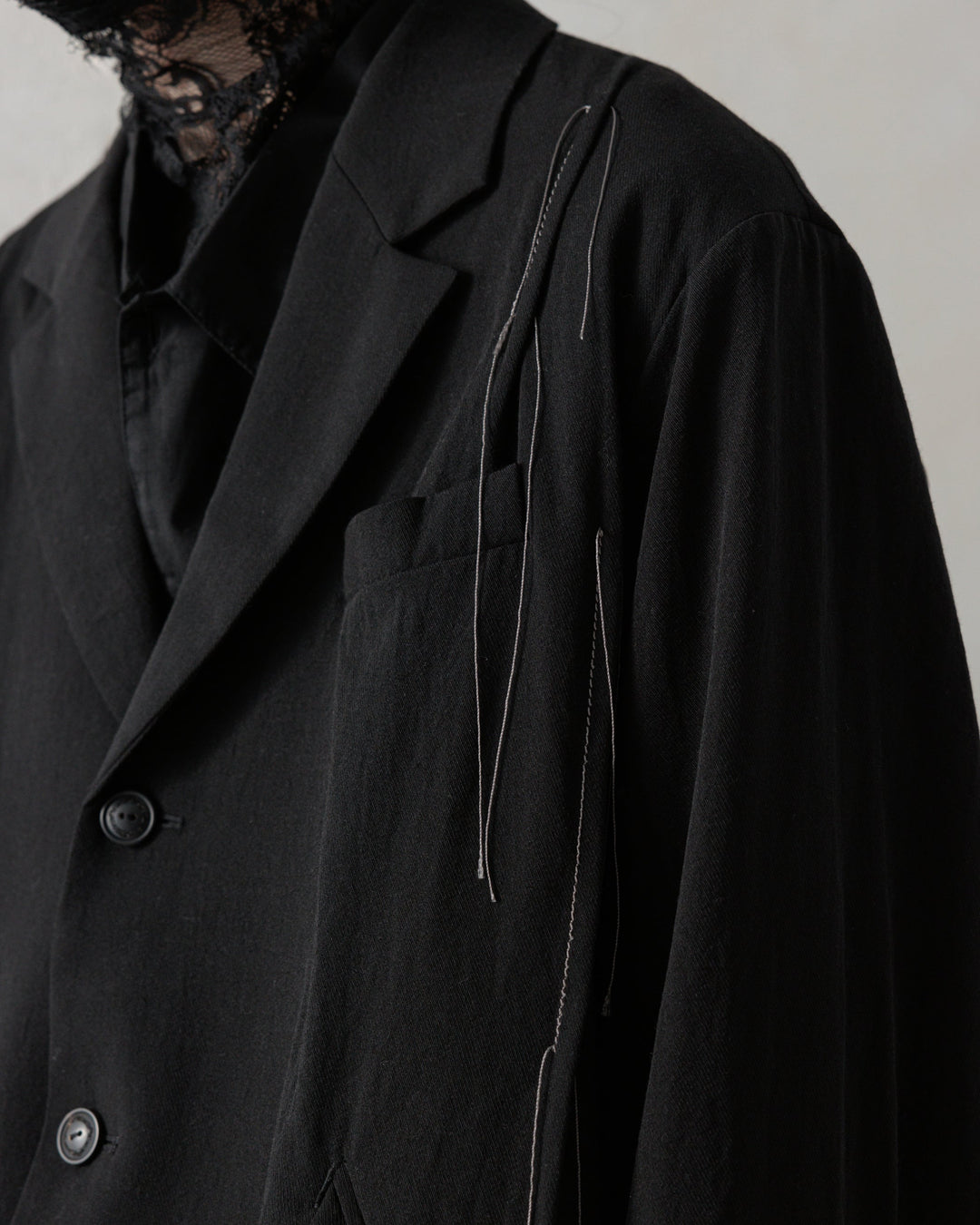 25SS GATHERED BLAZER