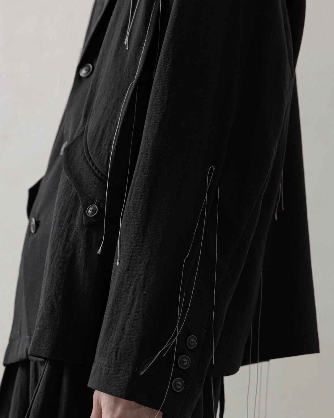 25SS GATHERED BLAZER