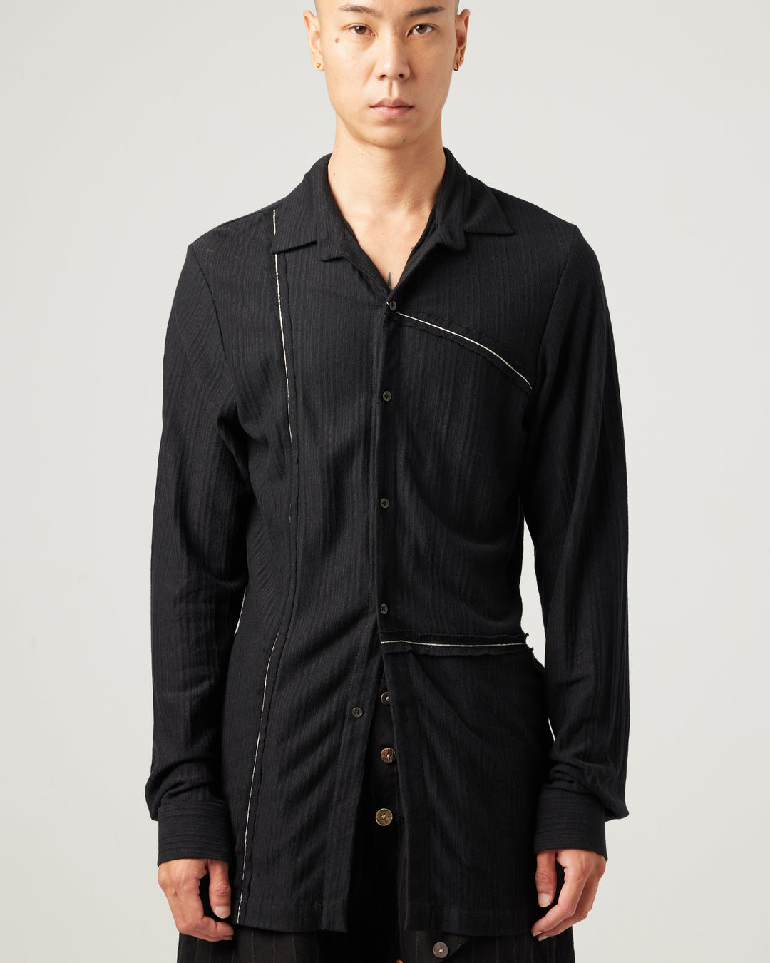 25SS HAND WOVEN PATCH WORK SHIRT