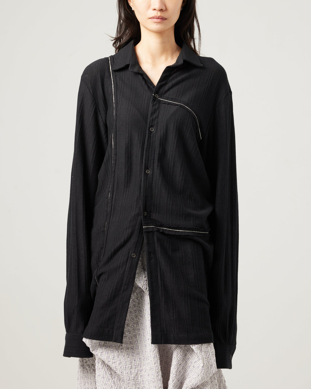 25SS HAND WOVEN PATCH WORK SHIRT