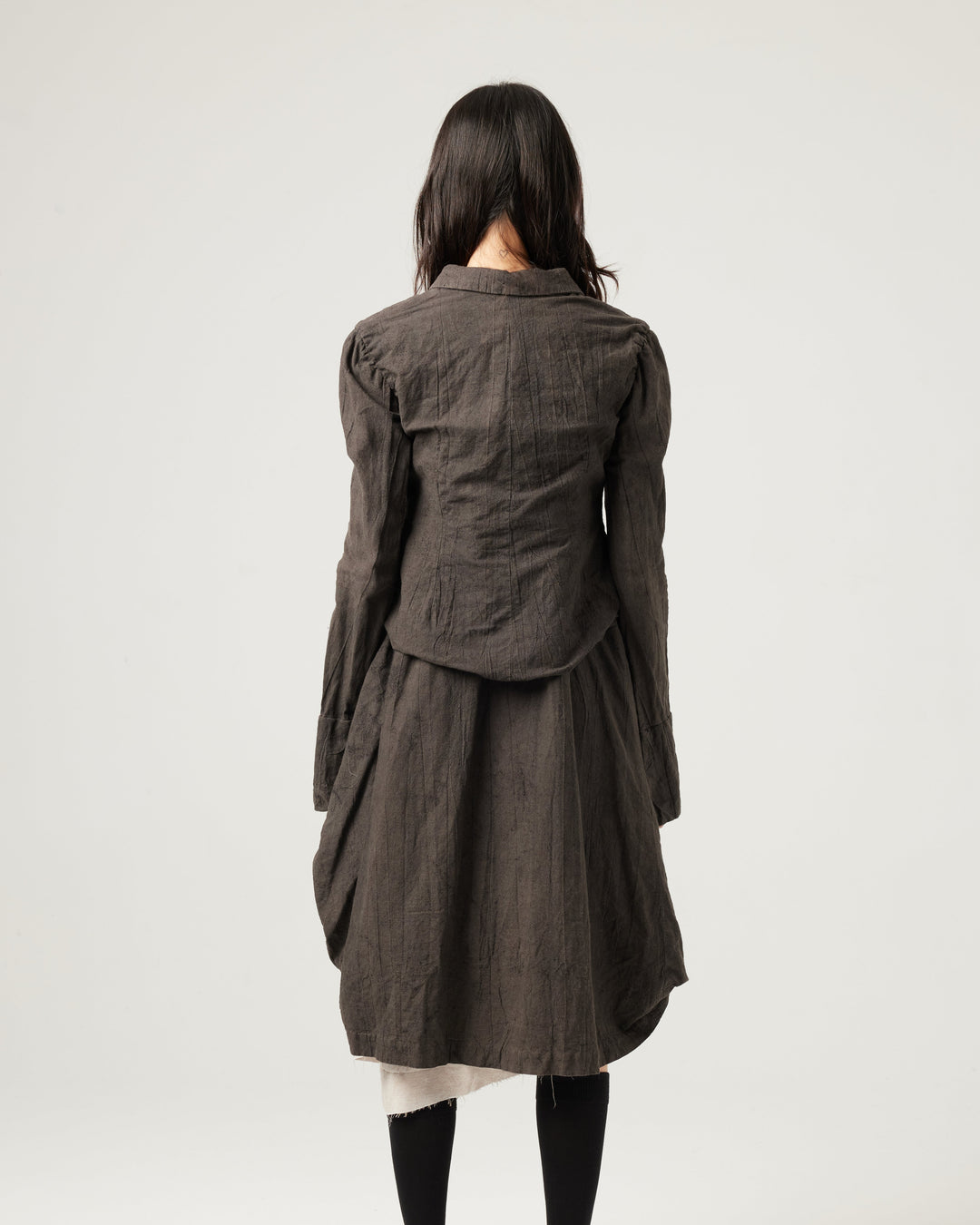 25SS HAND DYED STICHED FITTED COAT