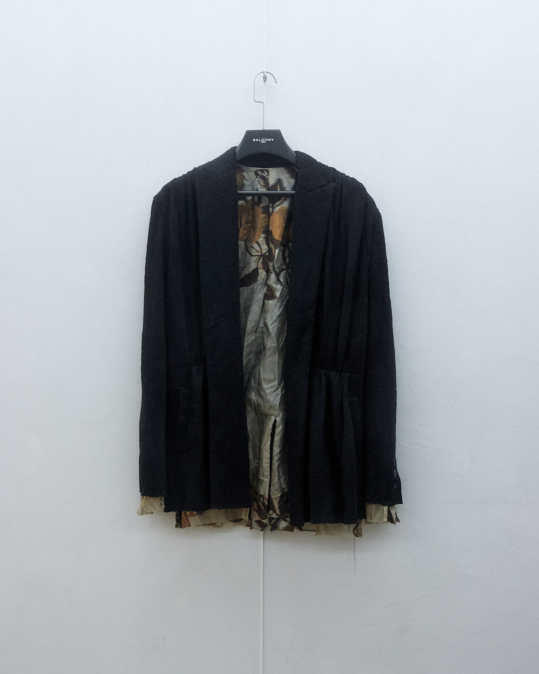 Folded Hand Dyed Woolen Blazer