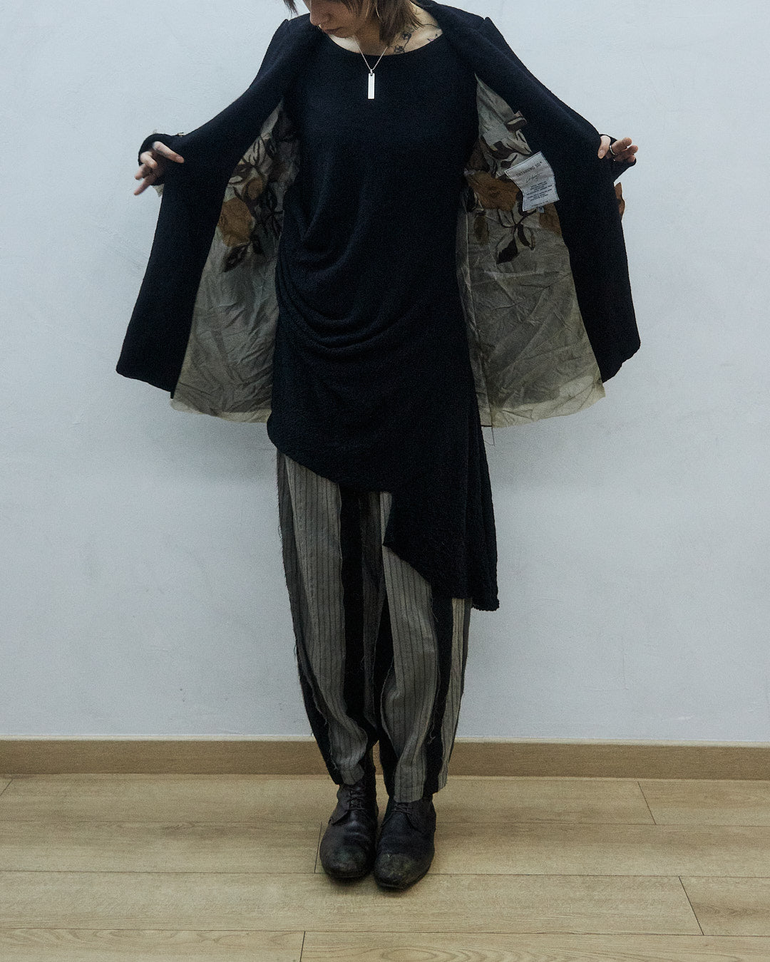 Folded Hand Dyed Woolen Blazer