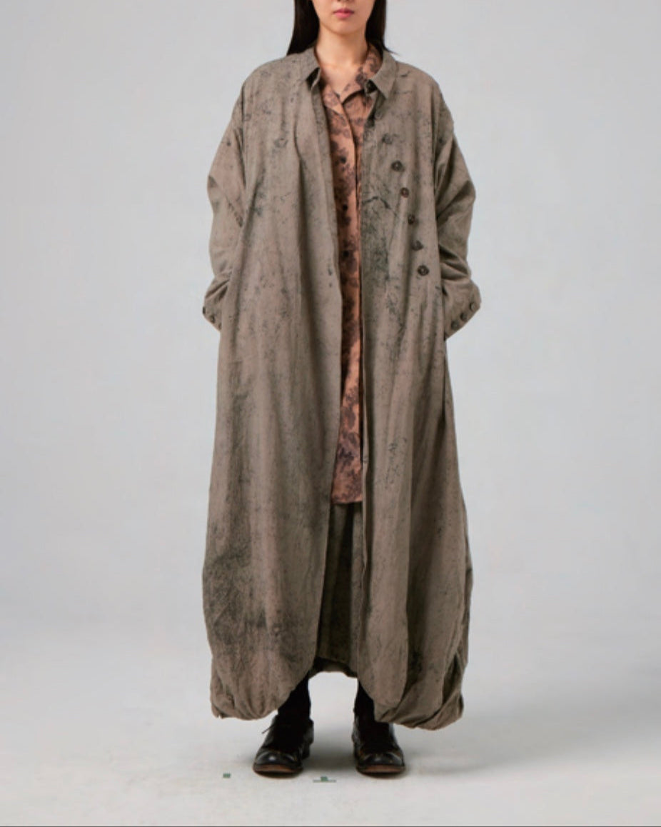 Hand Dyed Wrinkle Coat