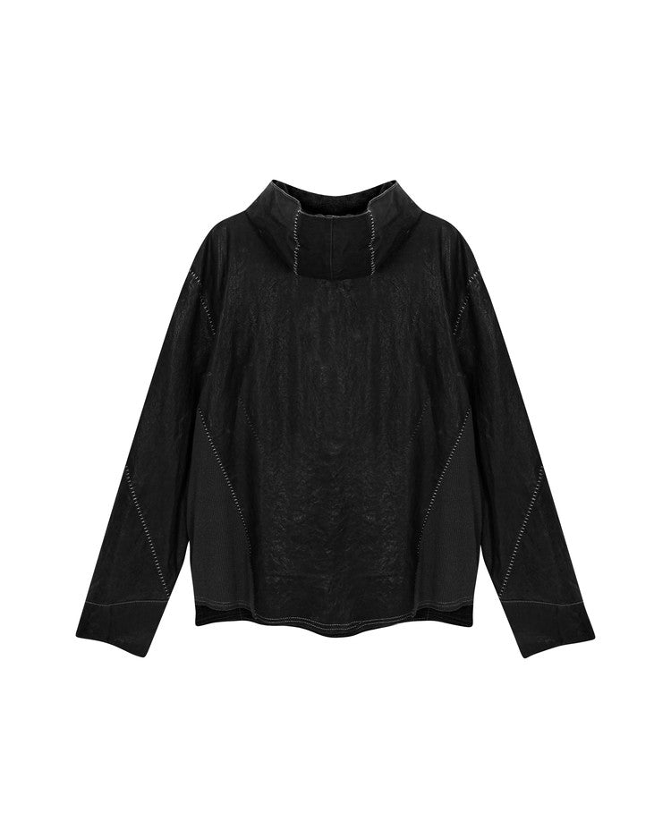 Hoodie Leather Jacket
