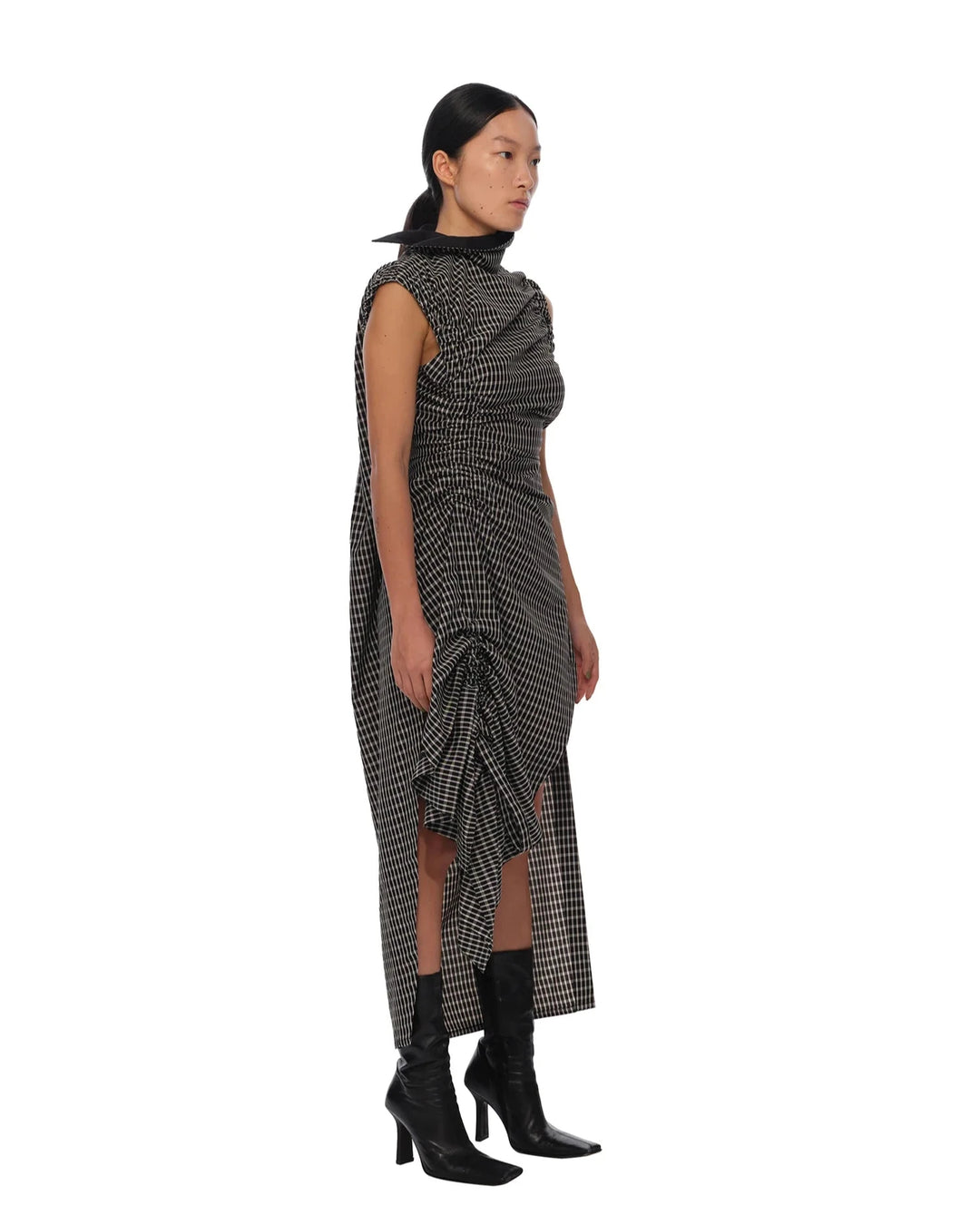 ASYMMETRY EVENING DRESS