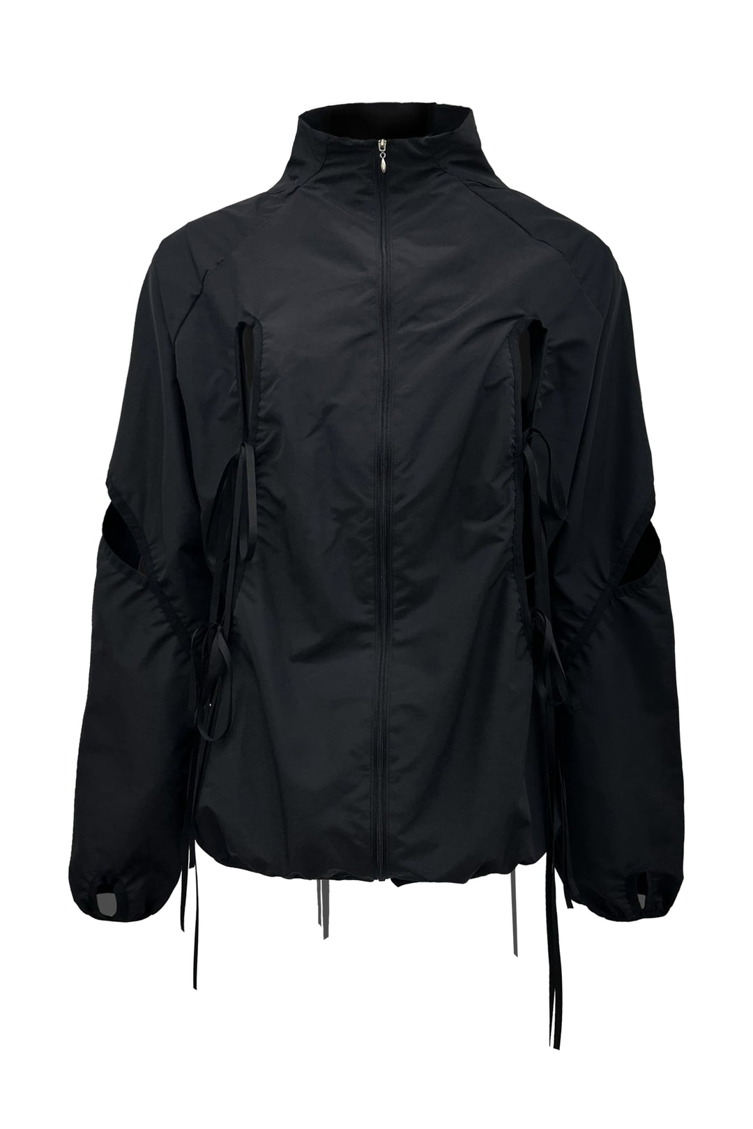 CUT-OUT WIND BREAKER (UNISEX) BLACK
