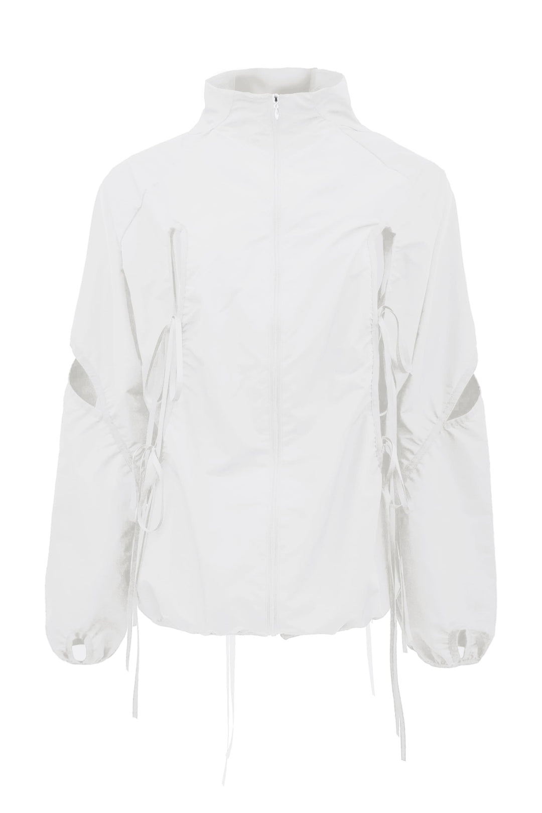 CUT-OUT WIND BREAKER (UNISEX) WHITE