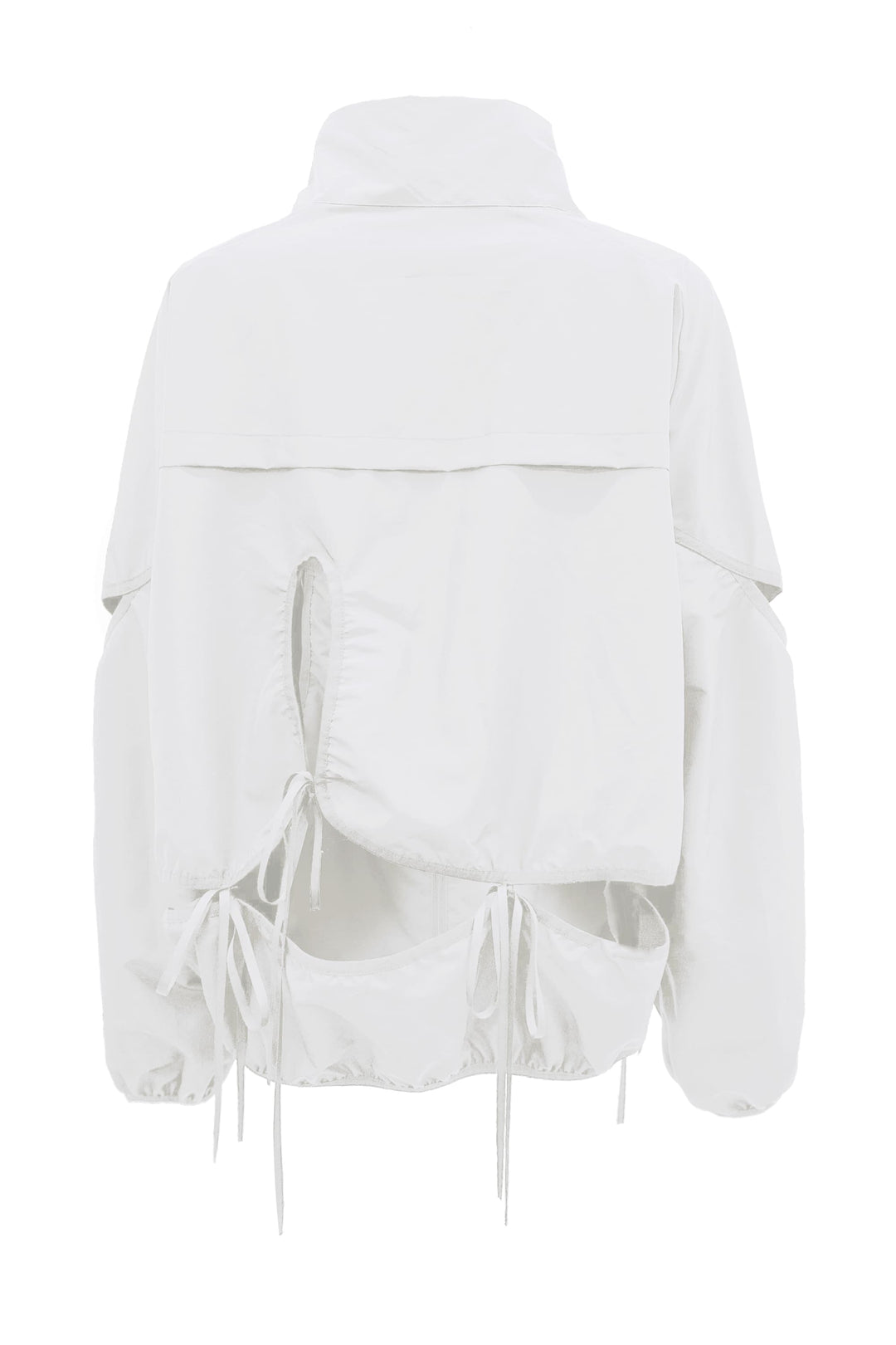 CUT-OUT WIND BREAKER (UNISEX) WHITE