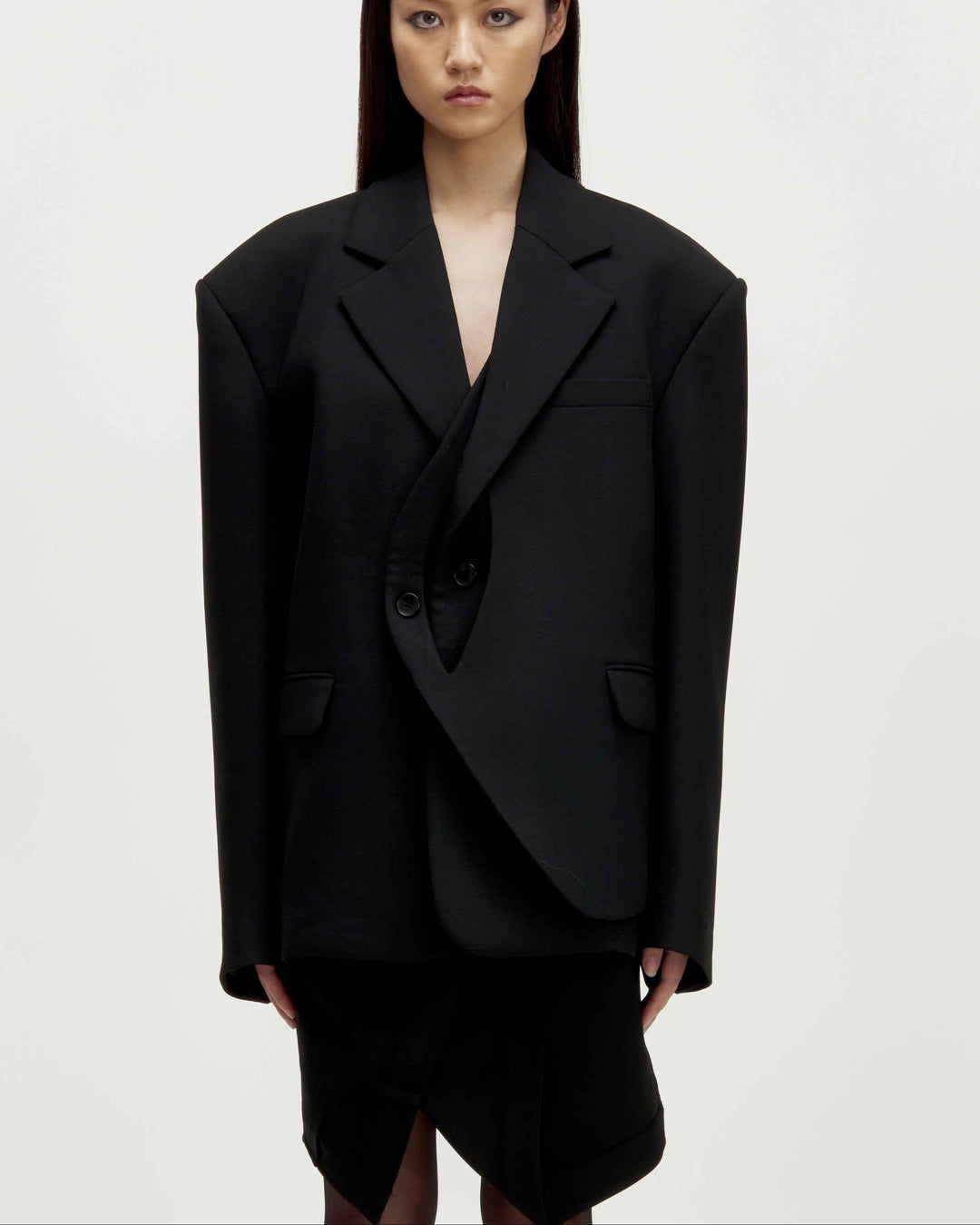 MARRKNULL • Black Wrapped Blazer