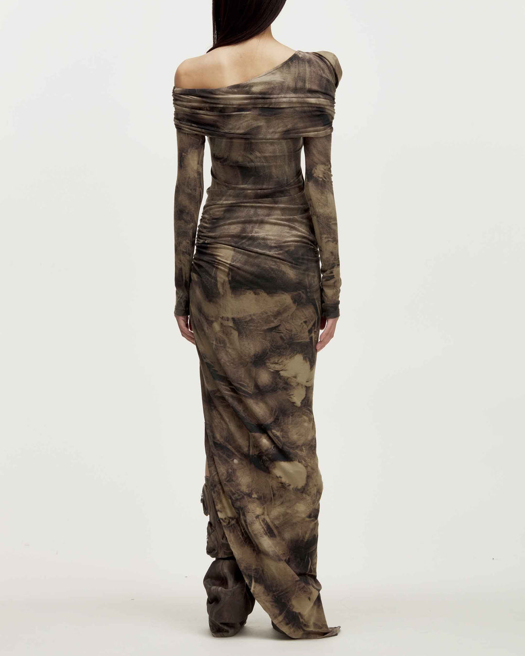 MARRKNULL • Brown Wrapped Dress
