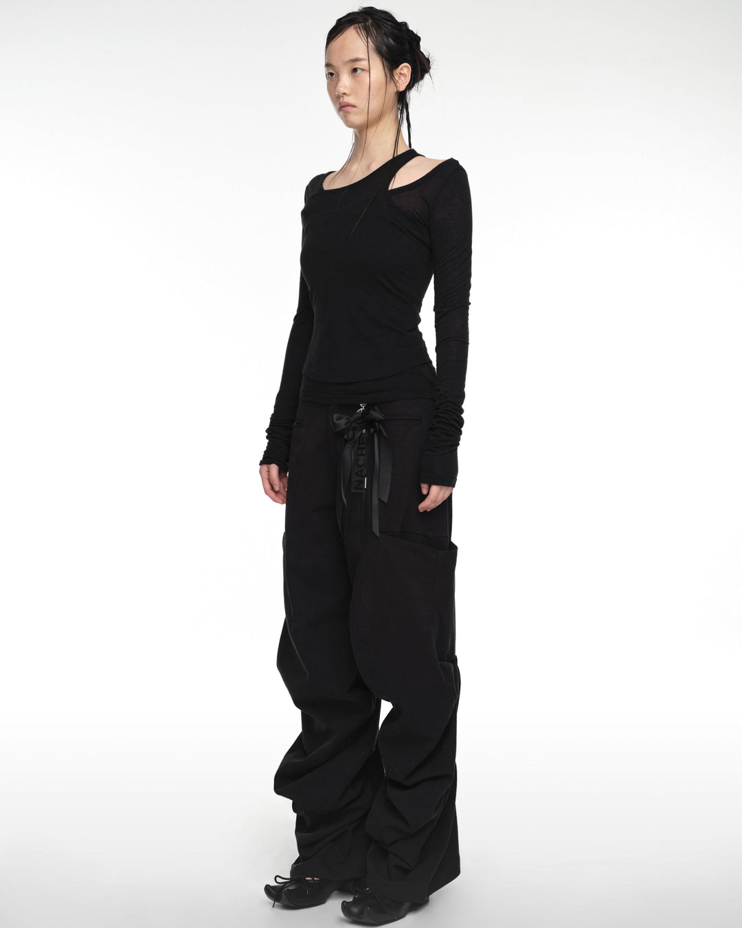 PINTUCK WIDE PANTS (UNISEX)