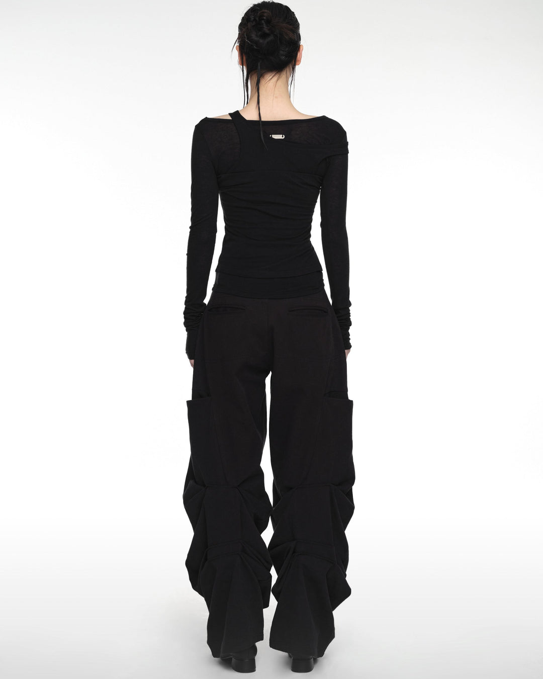 PINTUCK WIDE PANTS (UNISEX)