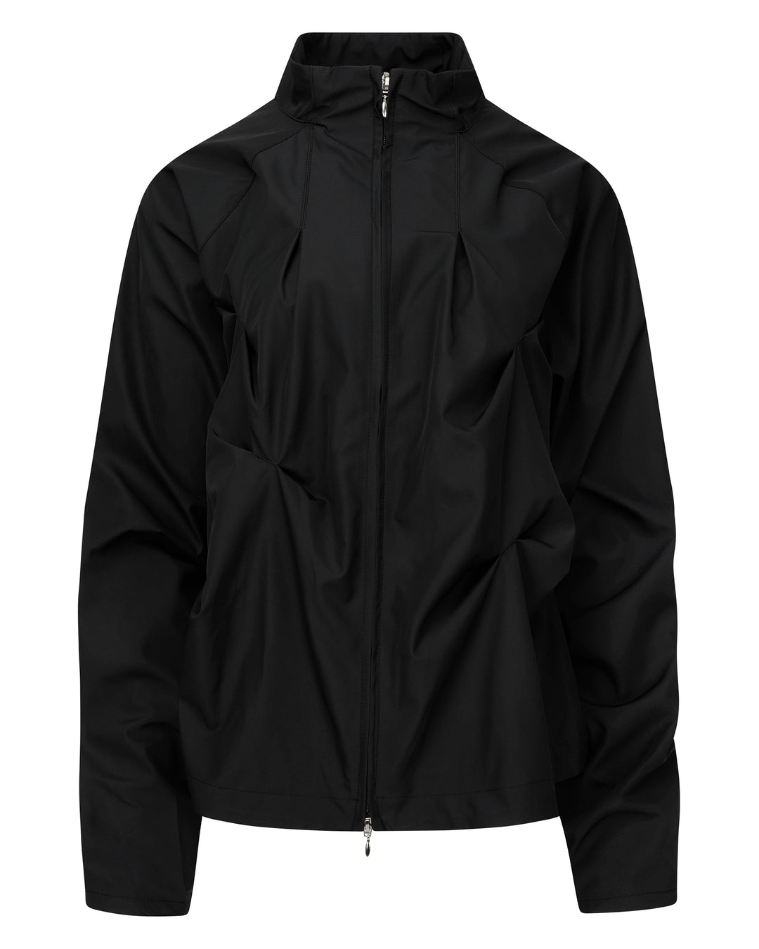 PINTUCK WIND BREAKER (UNISEX) BLACK