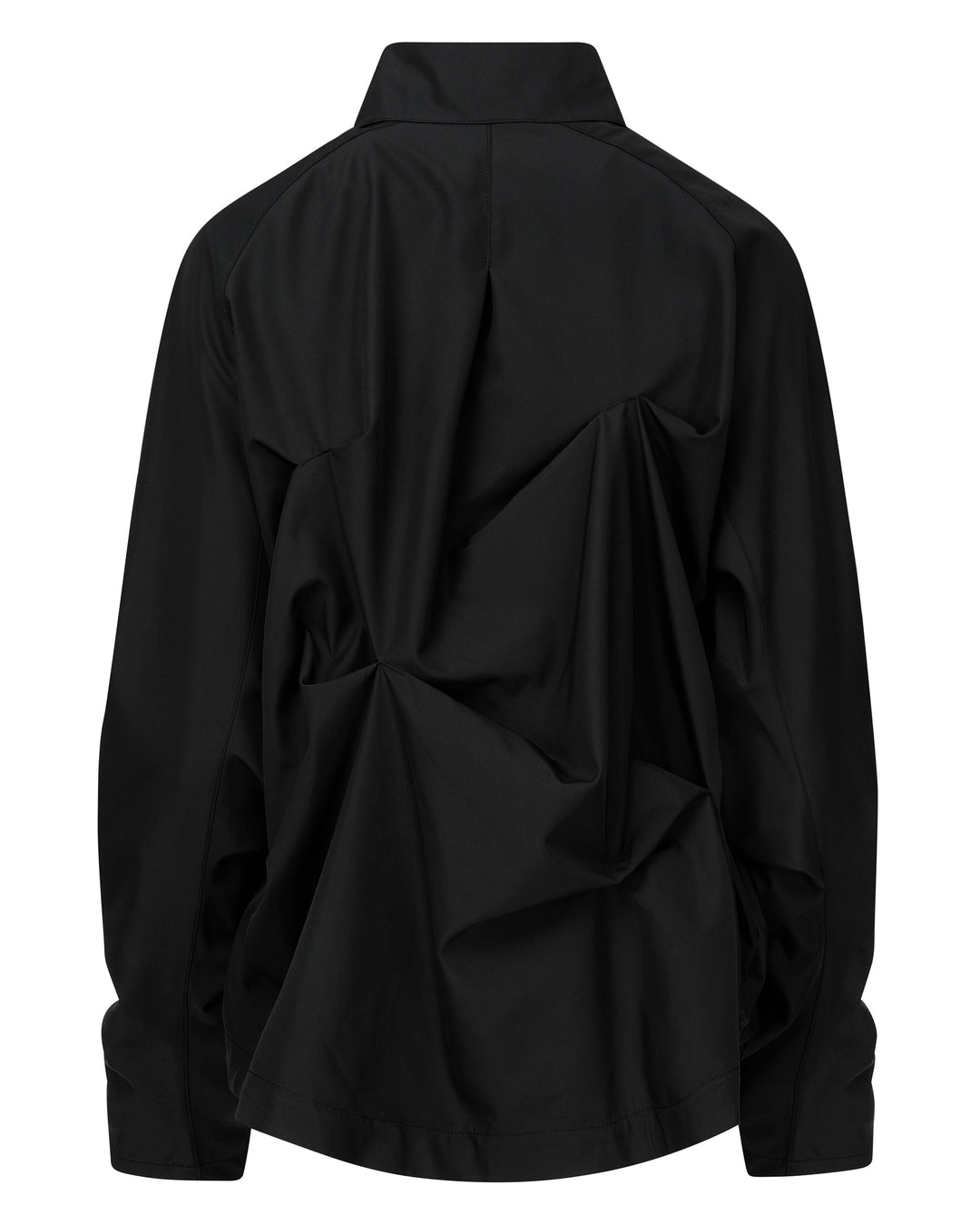 PINTUCK WIND BREAKER (UNISEX) BLACK