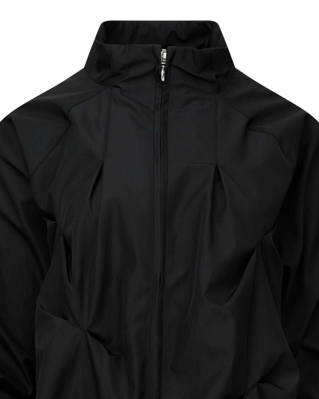 PINTUCK WIND BREAKER (UNISEX) BLACK