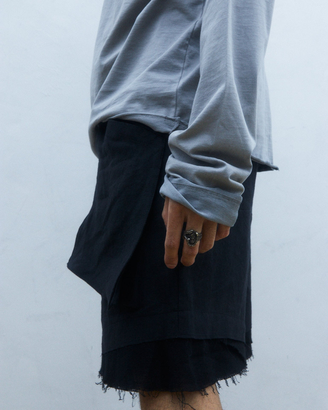 25SS HEMP WAIST BELT CARGO SHORTS