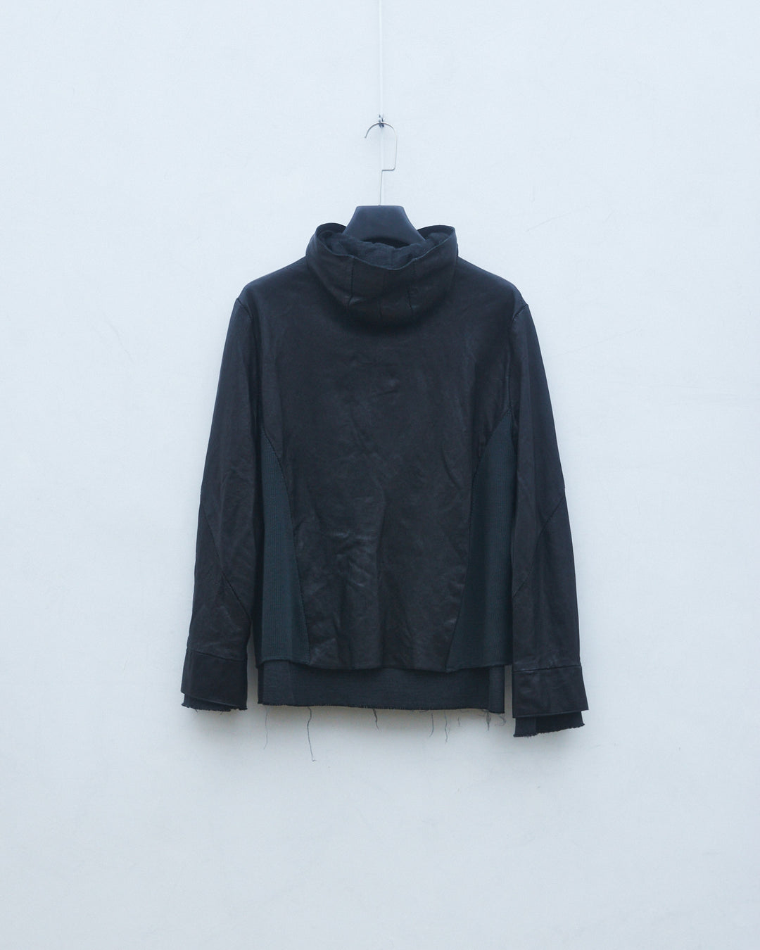 Hoodie Leather Jacket