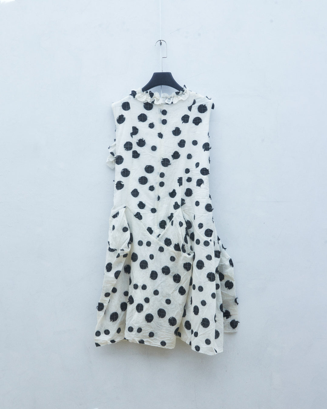 25SS HAND WOVEN POLKA DOT MIDI DRESS