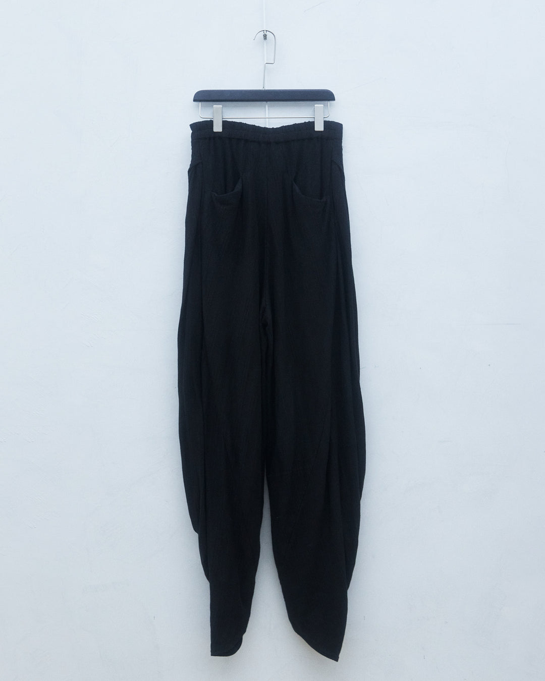 25SS HAND WOVEN DYED WRAPPING TROUSERS