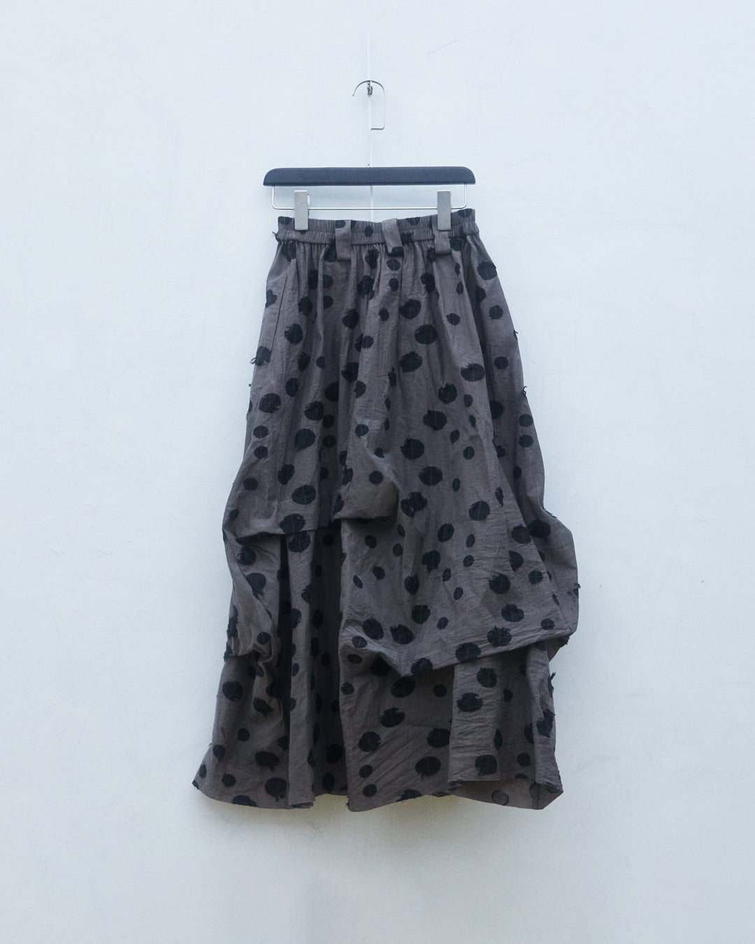 25SS HAND WOVEN POLKA DOT MIDI SKIRT