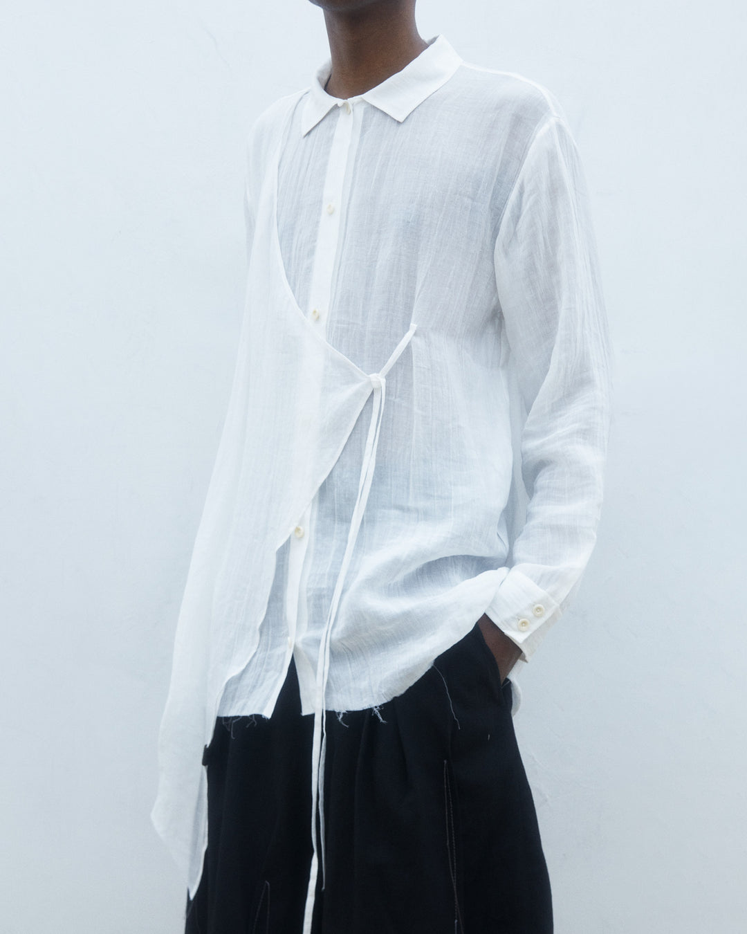 25SS ASYMMETRICAL SHIRT