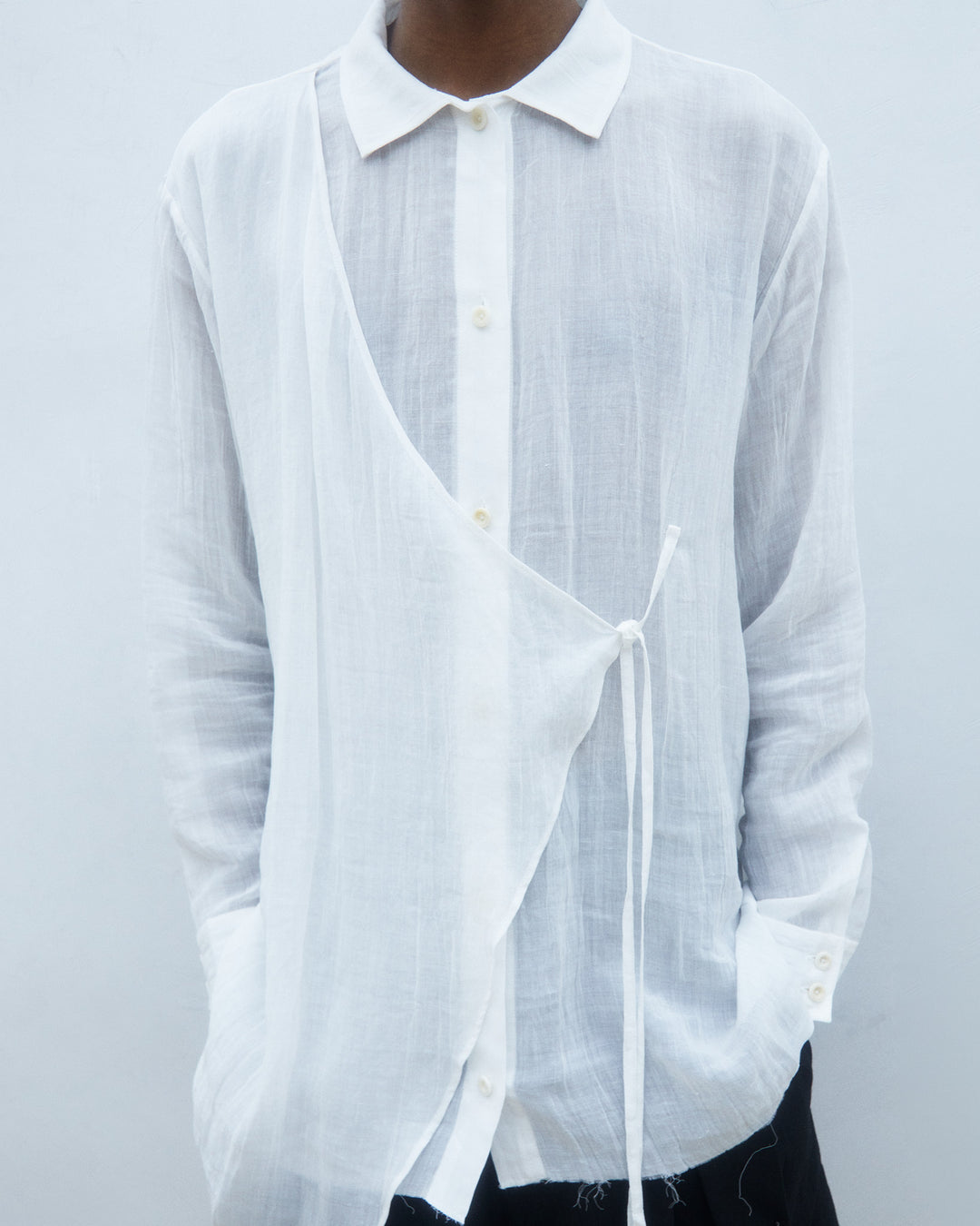 25SS ASYMMETRICAL SHIRT