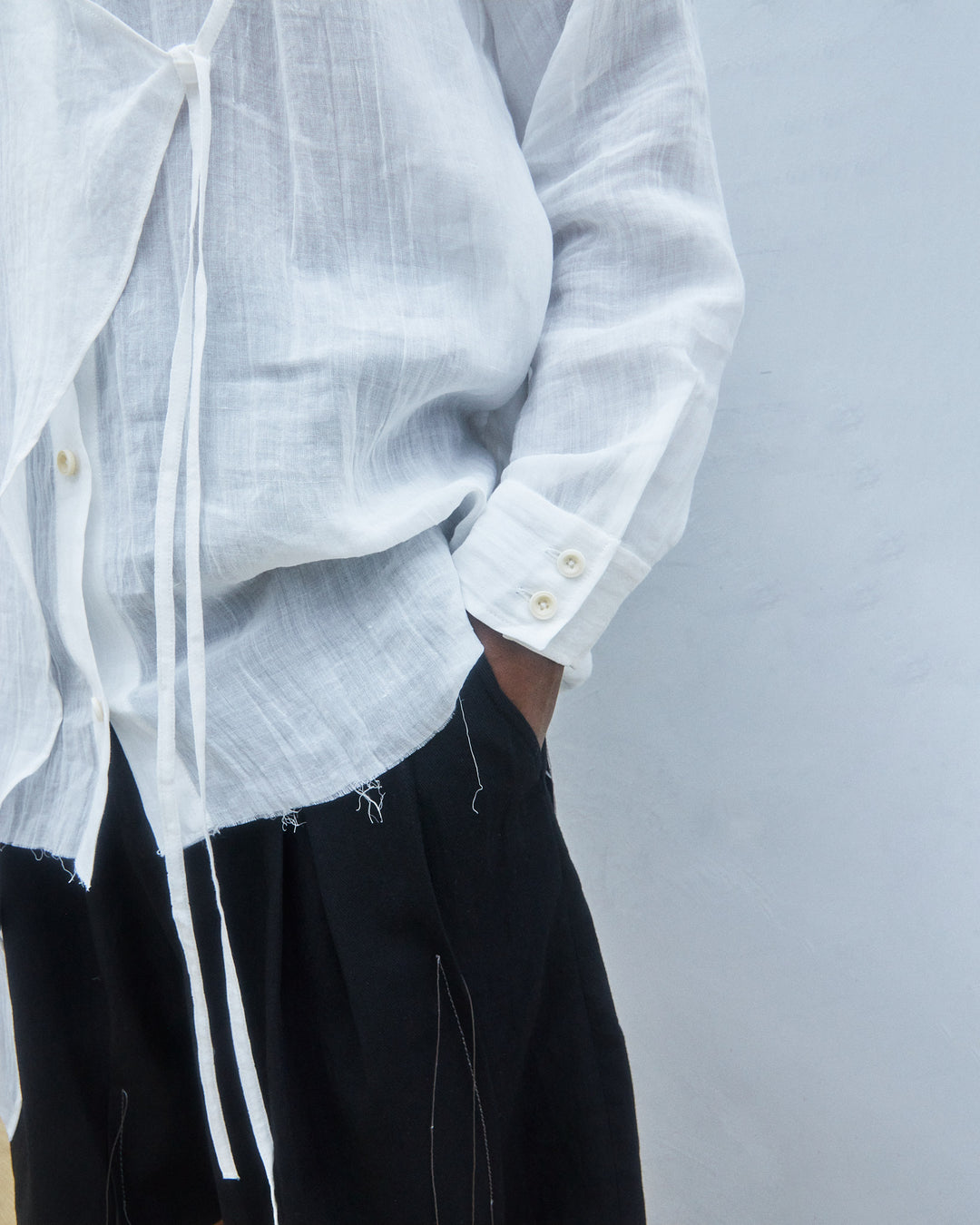 25SS ASYMMETRICAL SHIRT