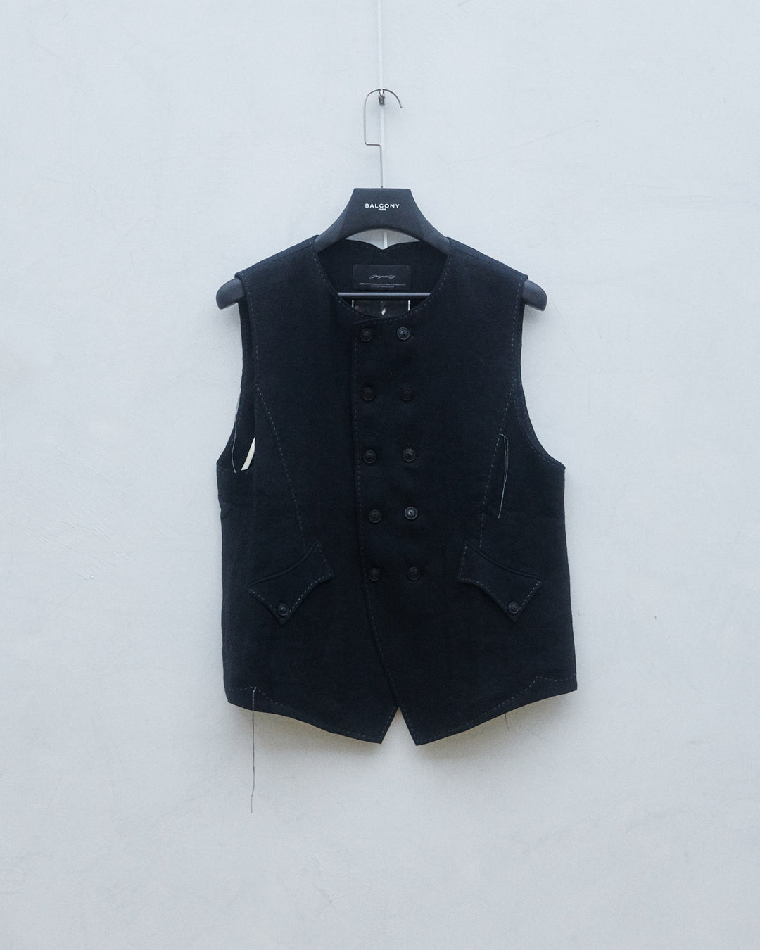 25SS E DOUBLE BREASTED WAISTCOAT