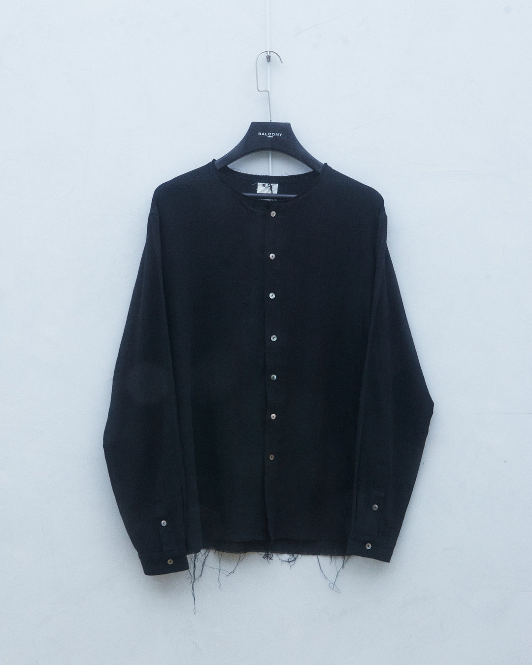 25SS LINEN SHIRT BLACK