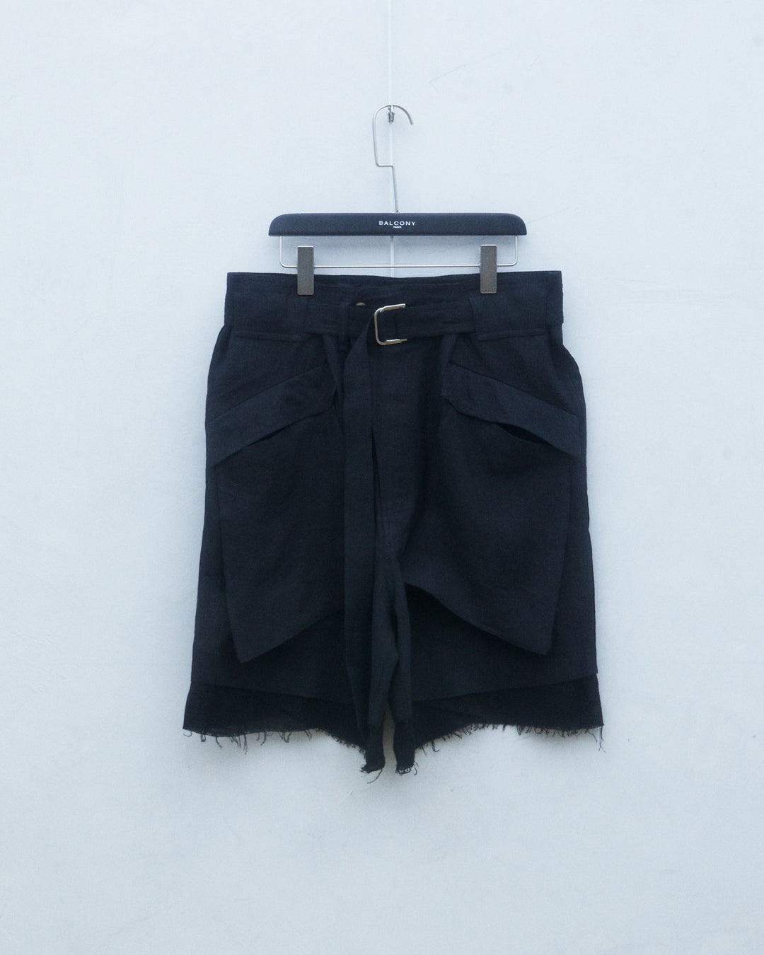 25SS HEMP WAIST BELT CARGO SHORTS