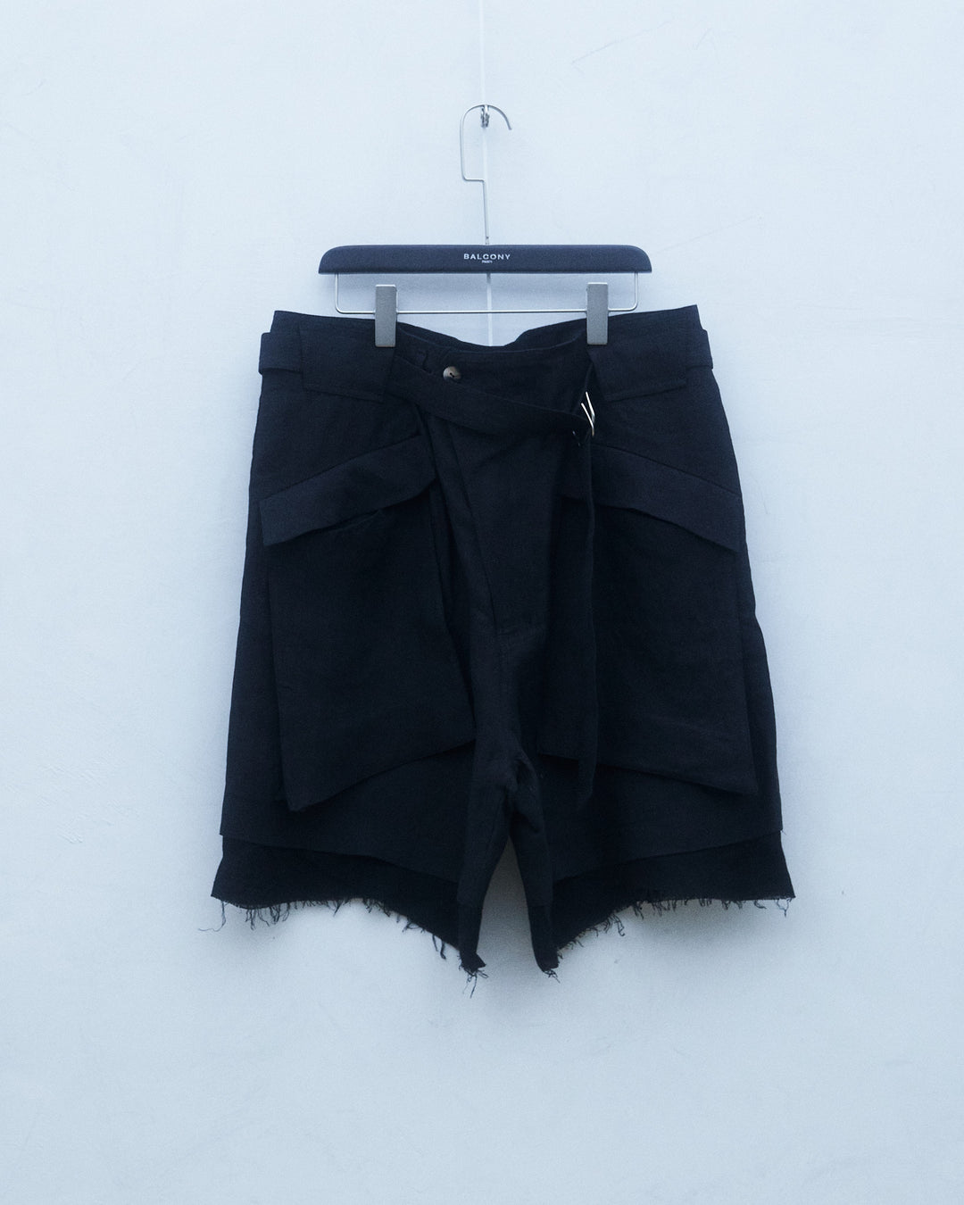 25SS HEMP WAIST BELT CARGO SHORTS