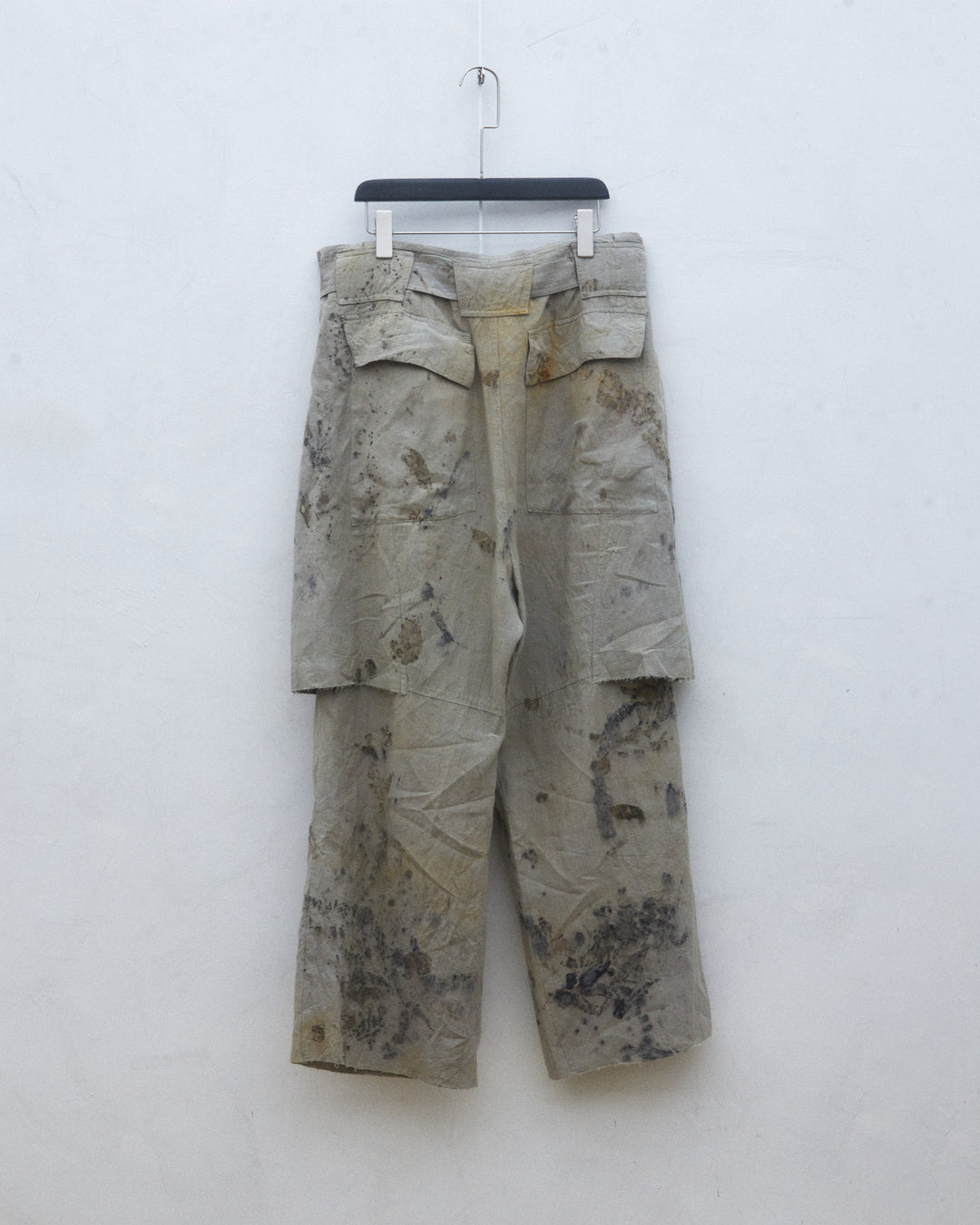 25SS ECO HEMP LAYERED SKIRT PANTS