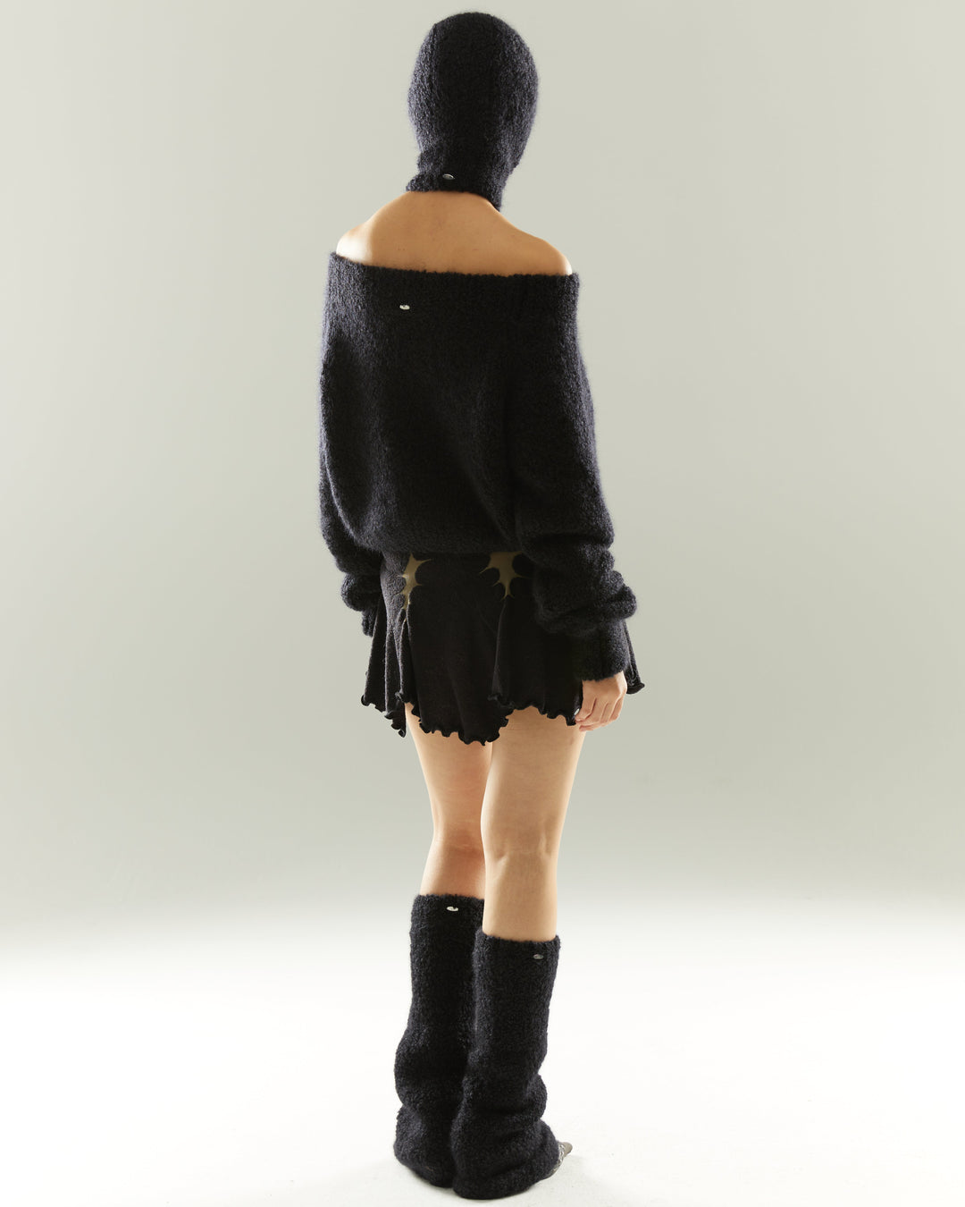 Furry Off Shoulder Sweater